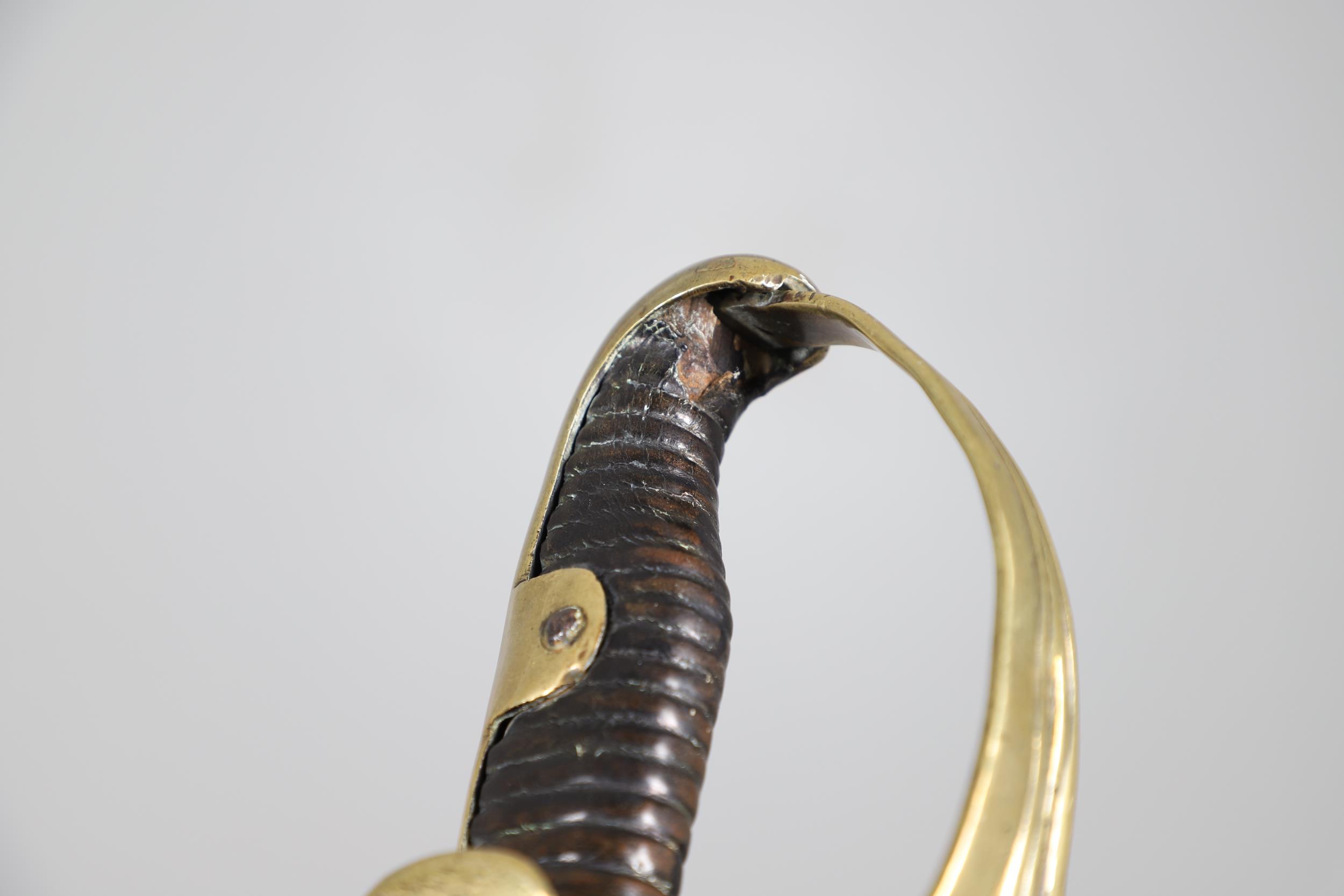 A FIRST WORLD WAR TURKISH CAVALRY OFFICER'S SABRE AND SCABBARD. - Image 14 of 15