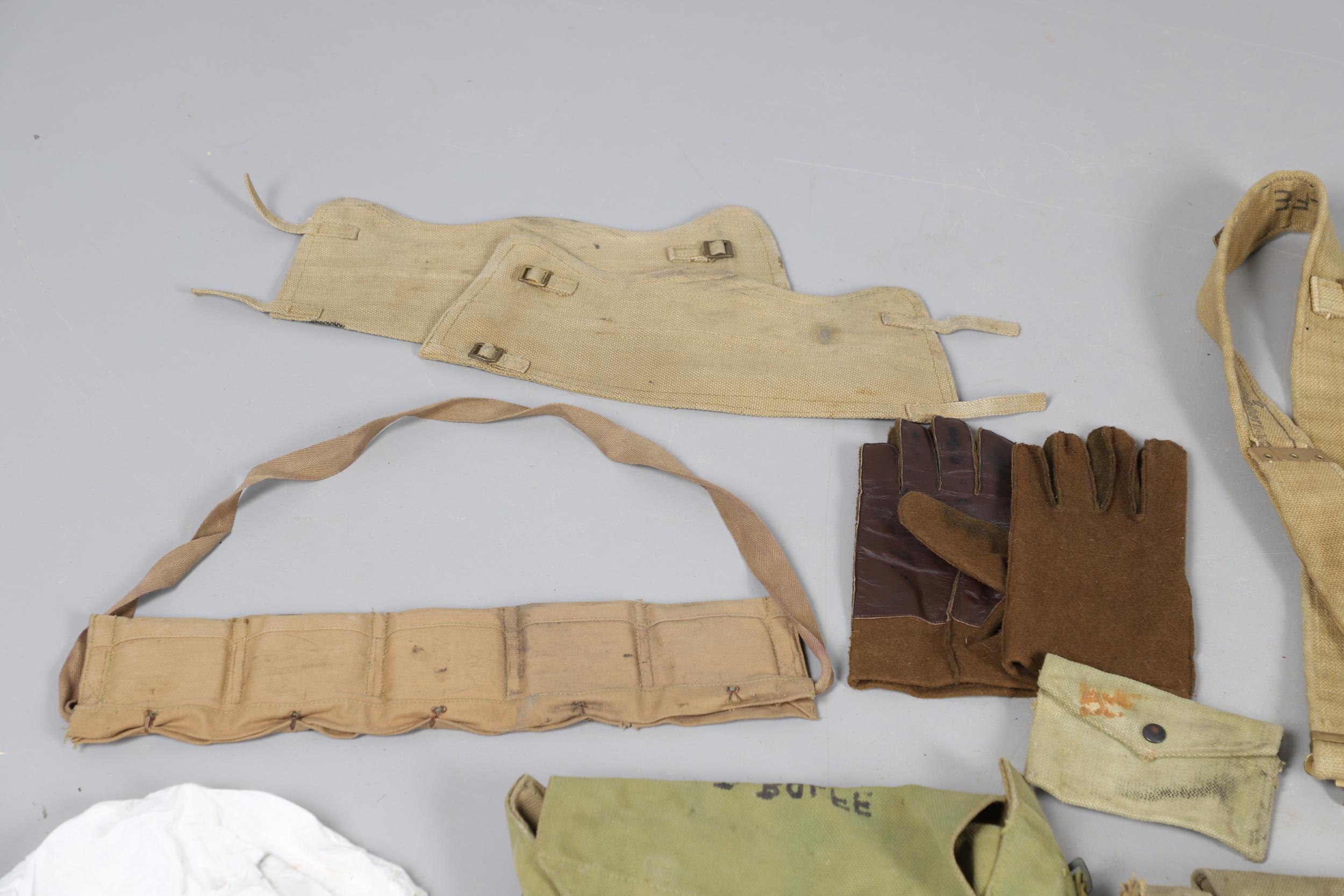 A LARGE COLLECTION OF SECOND WORLD WAR AND LATER WEBBING AND SIMILAR ITEMS. - Image 8 of 27