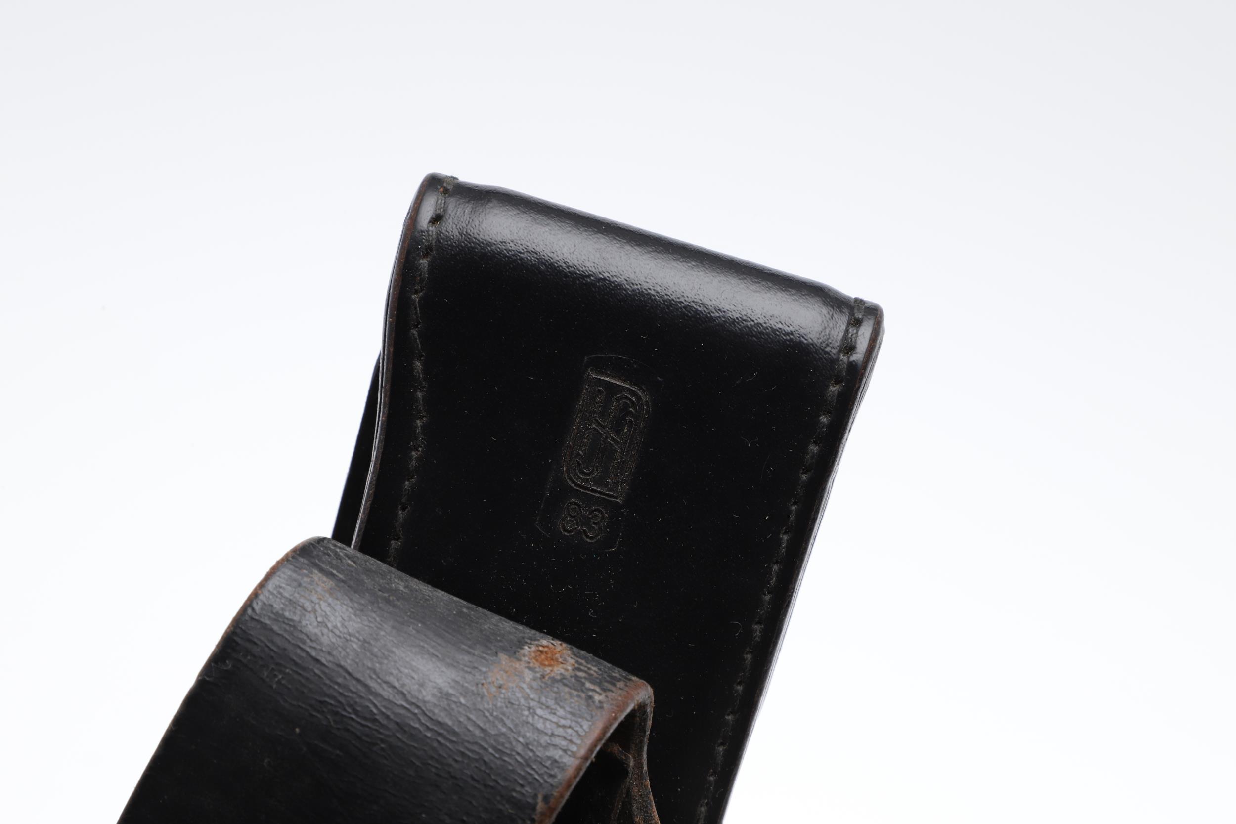 A LUGER HOLSTER AND ANOTHER SIMILAR. - Image 7 of 12