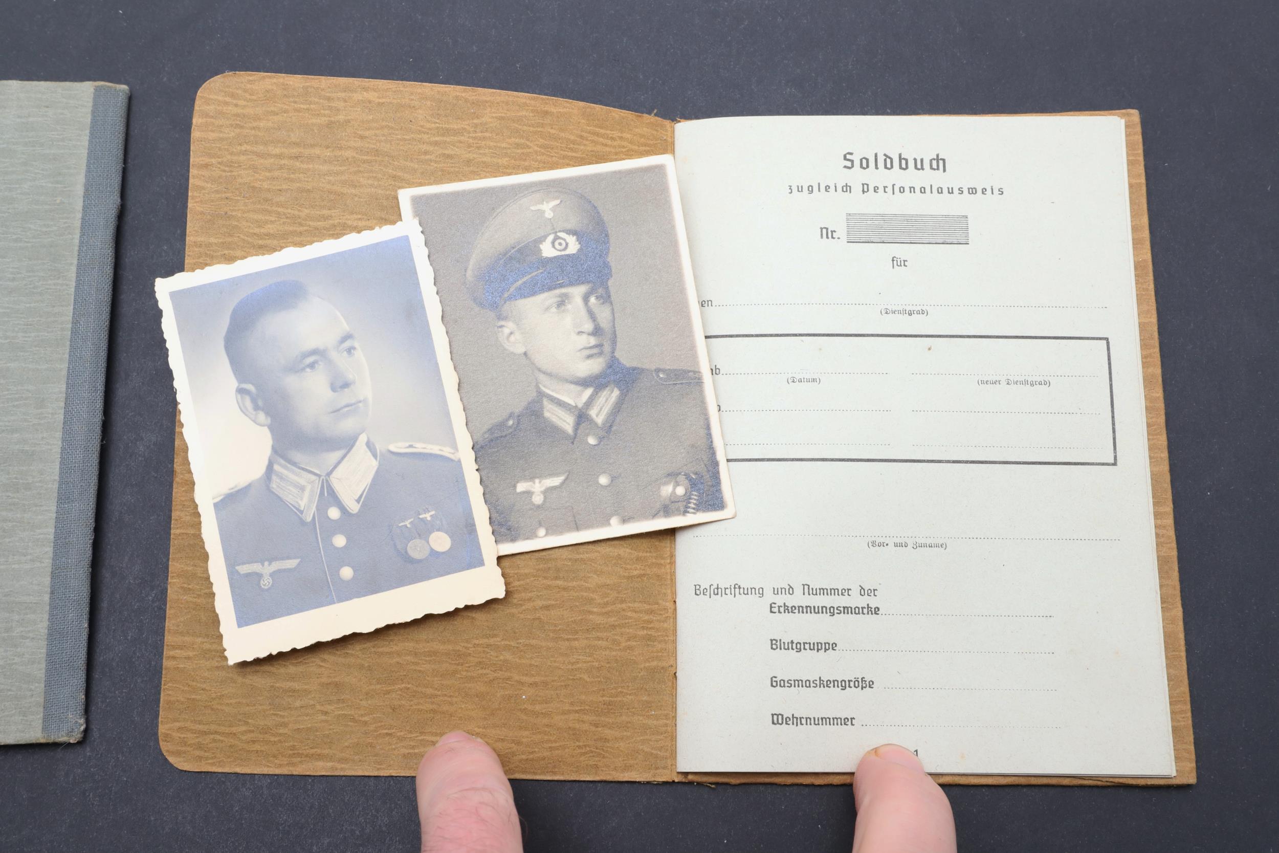 A SECOND WORLD WAR GERMAN IDENTITY CARD AND A WEHRPASS COVER. - Image 6 of 9