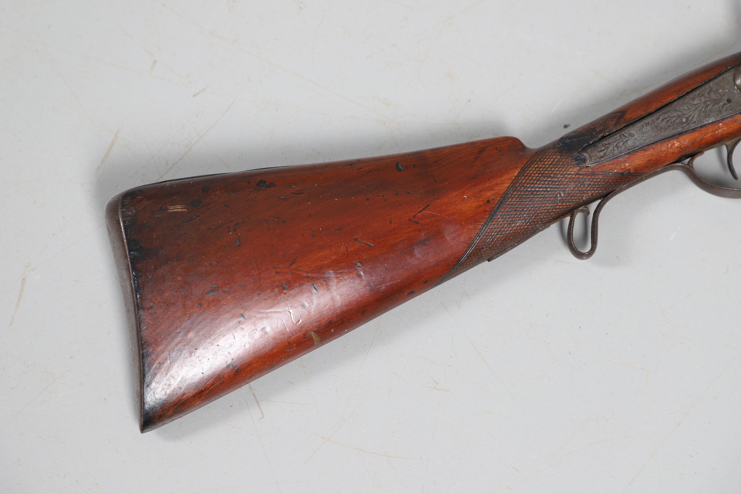 A 19TH CENTURY PERCUSSION SPORTING GUN. - Image 13 of 18