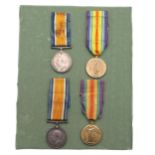 A FIRST WORLD WAR PAIR TO THE NORTHUMBERLAND FUSILIERS AND ANOTHER TO THE ROYAL ARTILLERY.