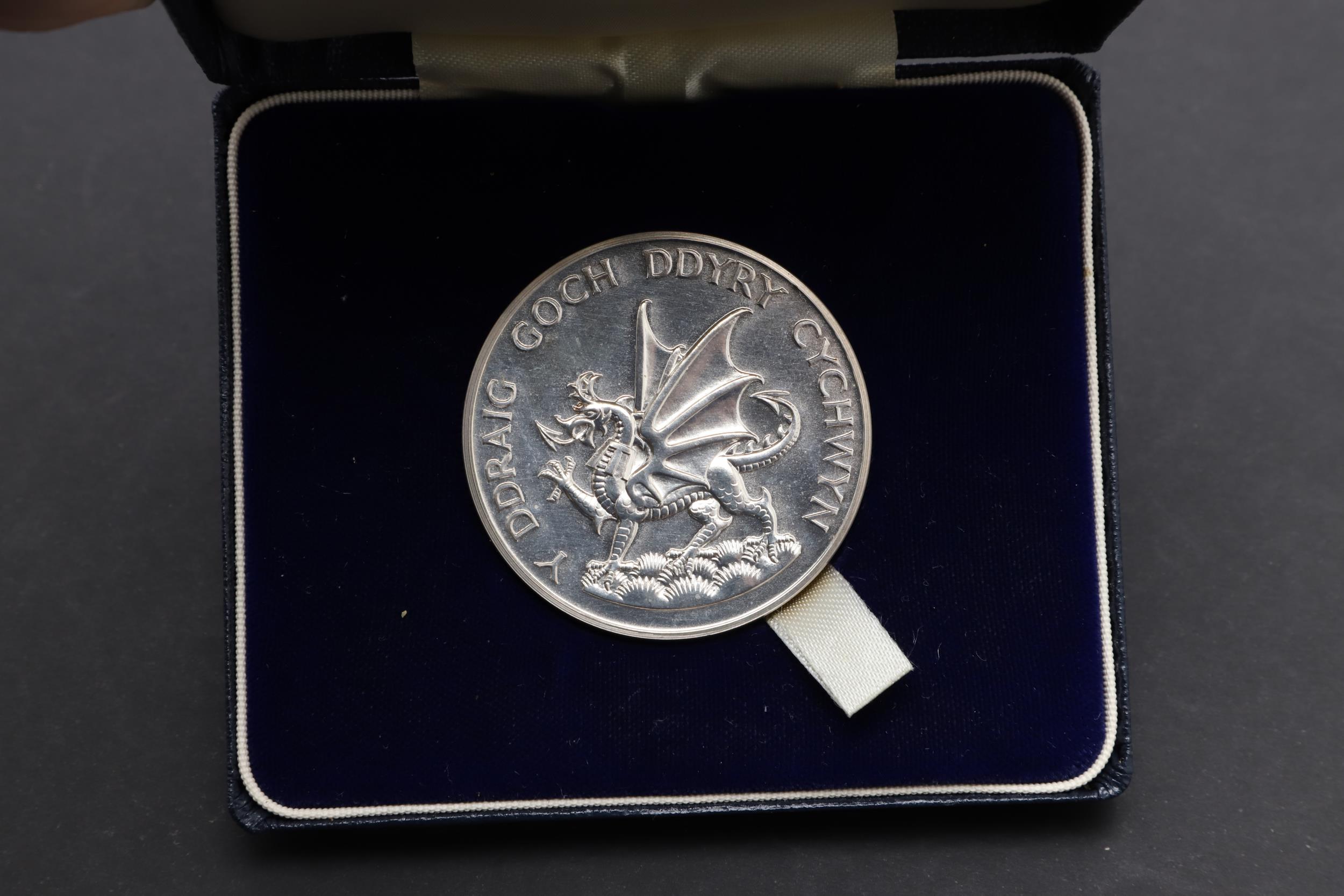 KING CHARLES III INVESTITURE SILVER MEDAL, 1969. - Image 3 of 5