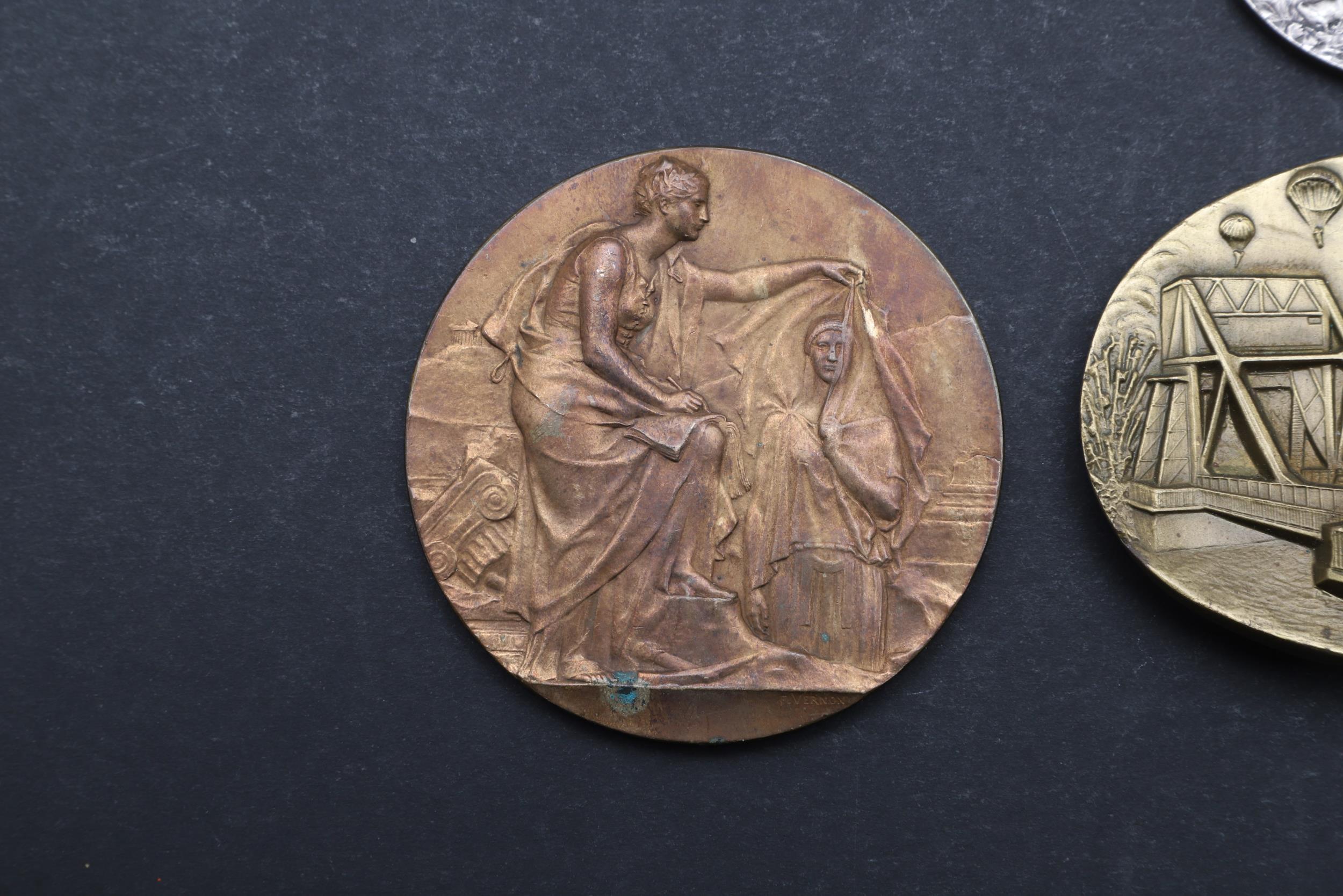 AN HISTORIC MEDAL COMMEMORATING THE BIRTH OF KAISER WILHELM II, AND THREE OTHERS. - Image 3 of 7
