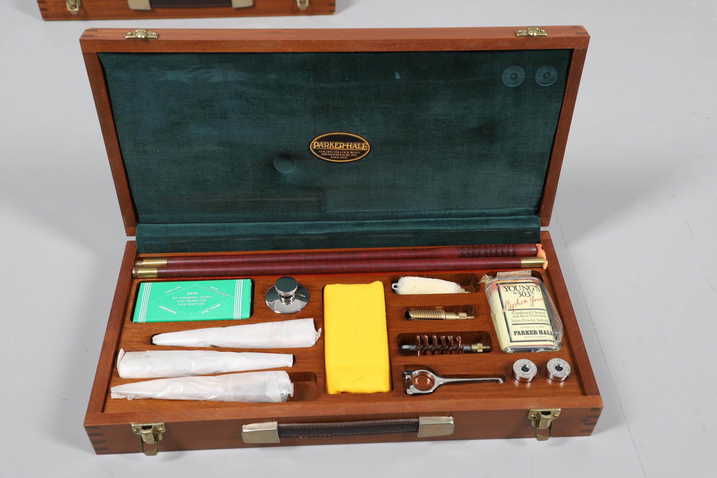 A COLLECTION OF FIVE GUN CLEANING KITS BY PARKER HALE. - Image 4 of 13