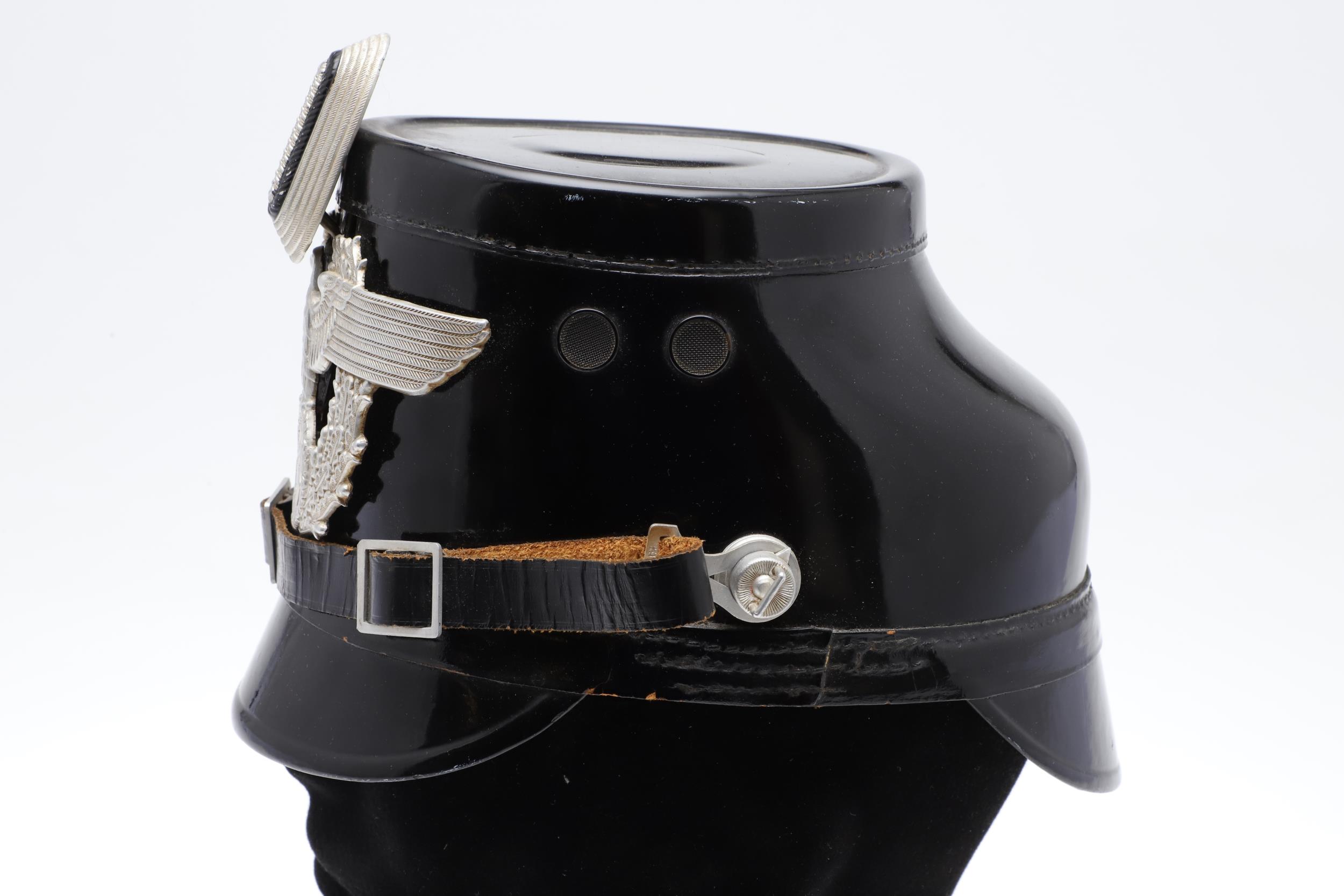 A SECOND WORLD WAR GERMAN POLICE SHAKO. - Bild 4 aus 10