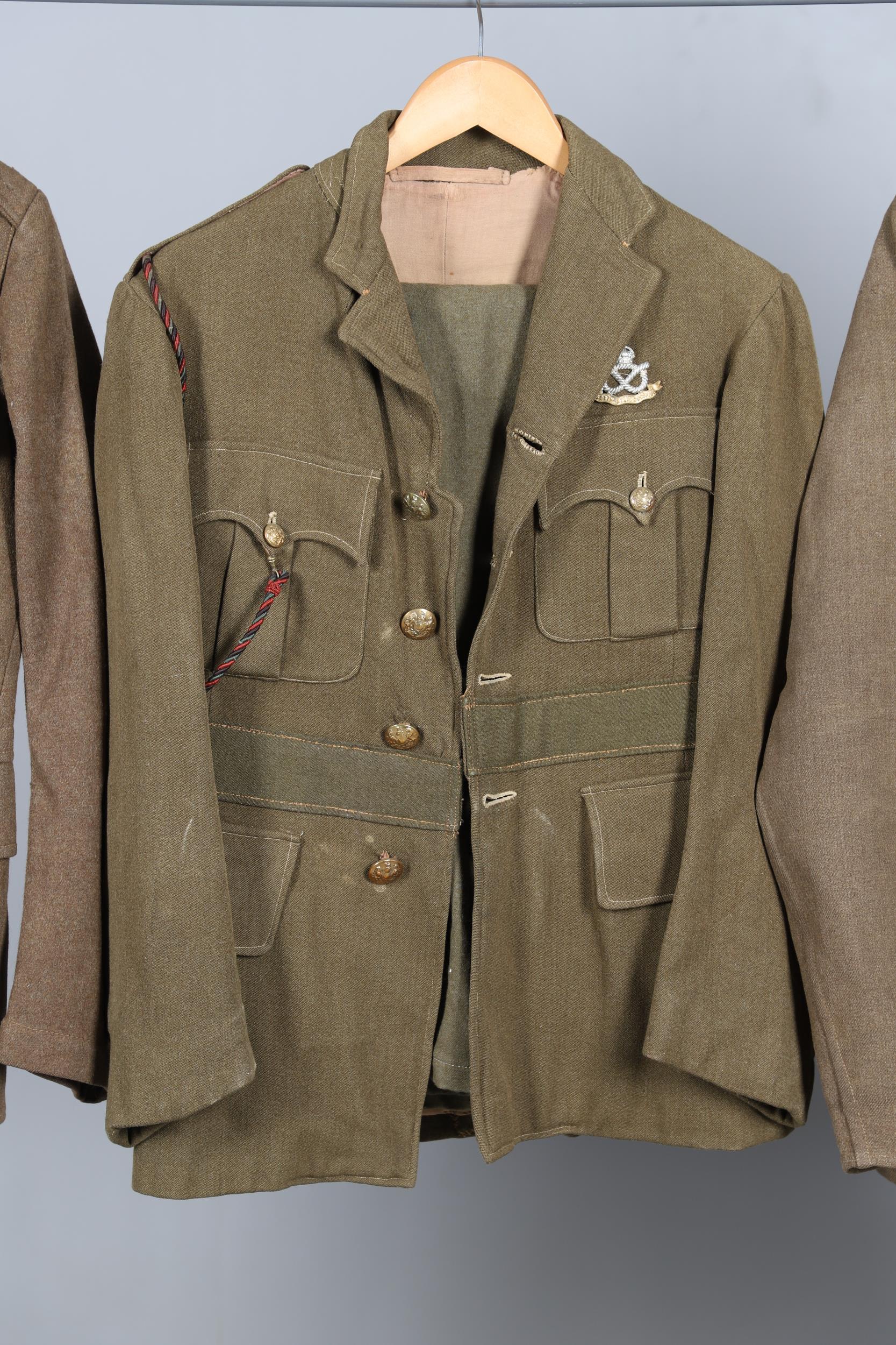 THREE 1922 PATTERN OR SIMILAR JACKETS WITH GENERAL SERVICE BUTTONS. - Image 3 of 12