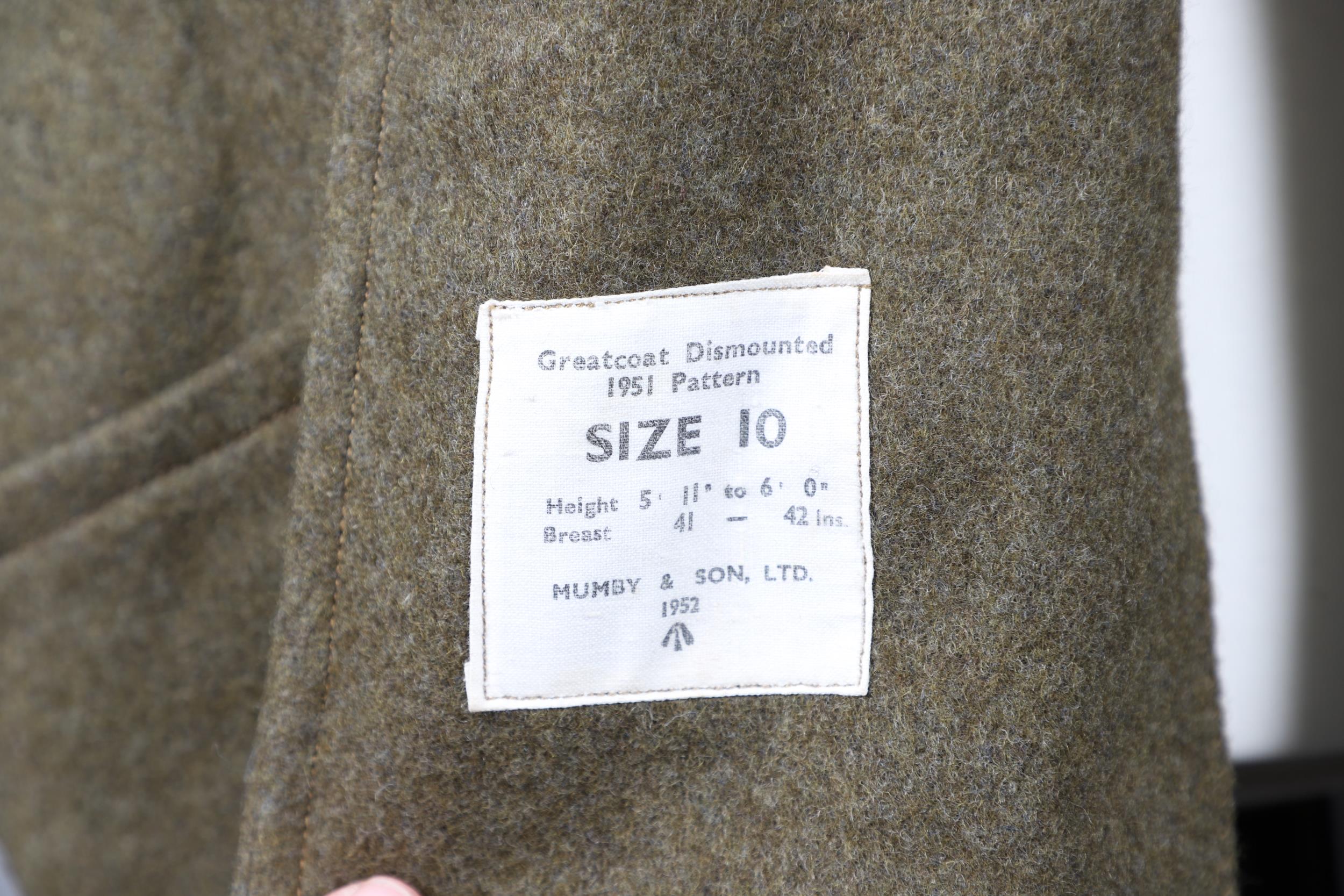 A 1951 PATTERN ARMY GREATCOAT AND A SIMILAR RAF GREATCOAT. - Image 5 of 17