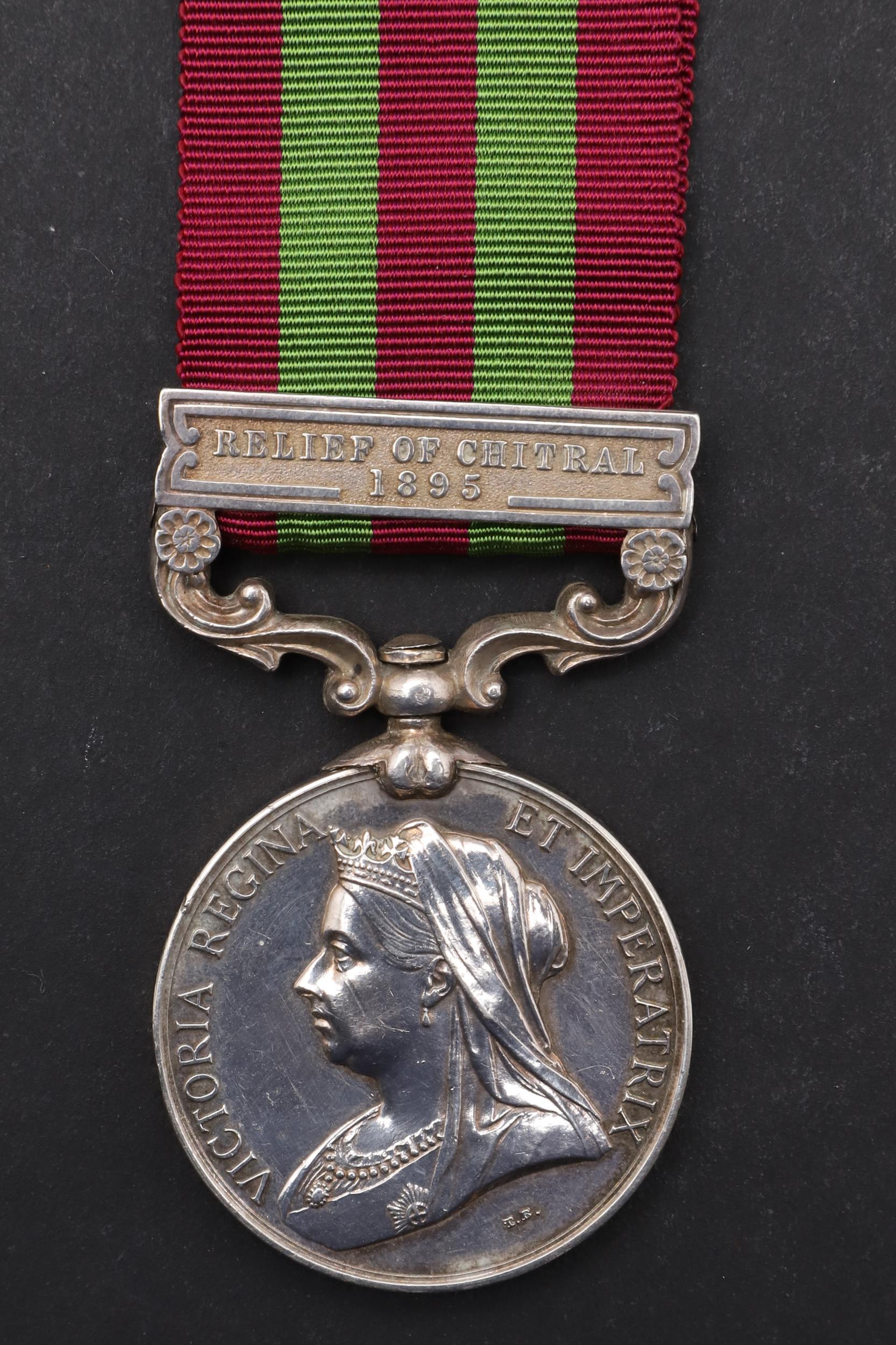 A VICTORIAN INDIA MEDAL 1896 TO THE EATS LANCS REGT. - Image 2 of 6