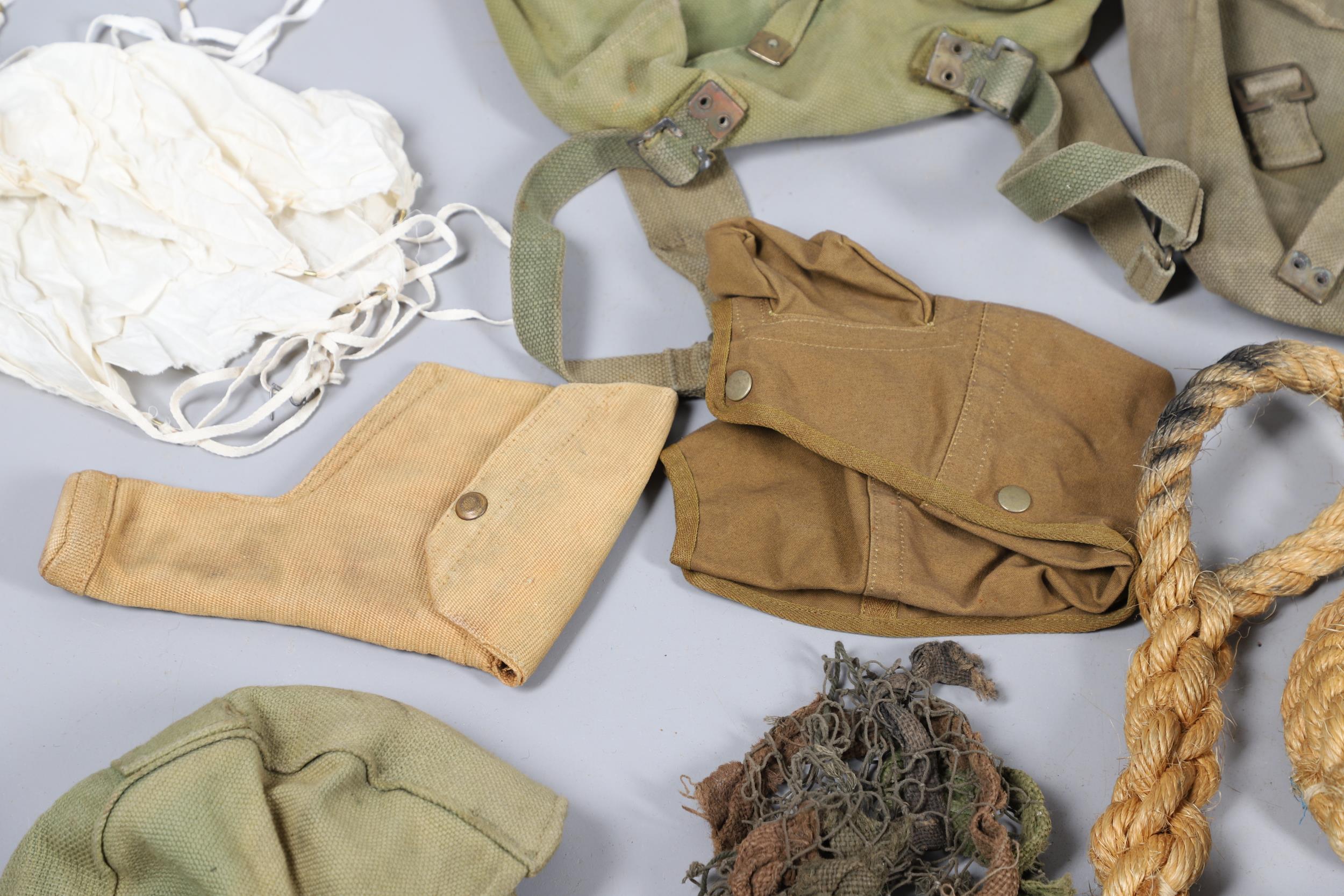 A LARGE COLLECTION OF SECOND WORLD WAR AND LATER WEBBING AND SIMILAR ITEMS. - Image 5 of 27