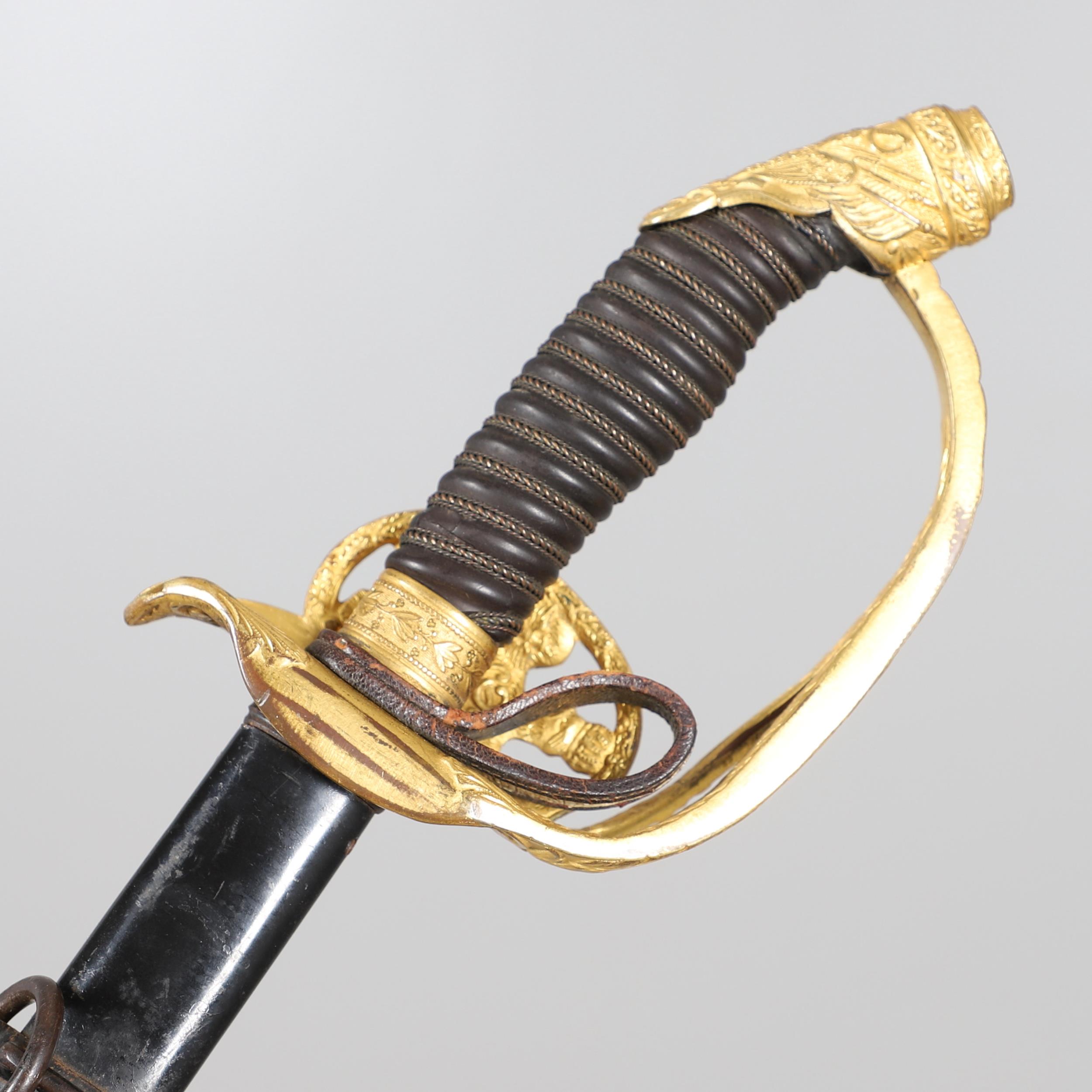 PRUSSIAN SENIOR INFANTRY OFFICER'S 1889 PATTERN SWORD AND SCABBARD. - Image 2 of 13