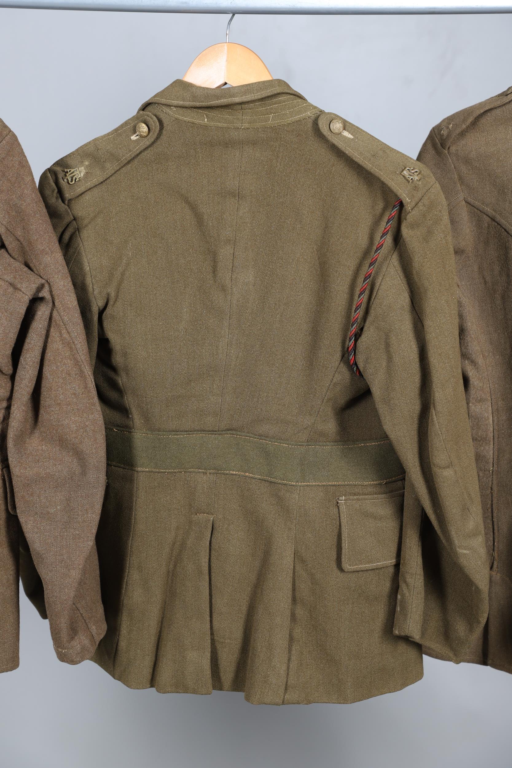 THREE 1922 PATTERN OR SIMILAR JACKETS WITH GENERAL SERVICE BUTTONS. - Image 11 of 12