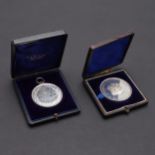 TWO AGRICULTURAL AWARD MEDALS BY THOMAS OTTLEY.