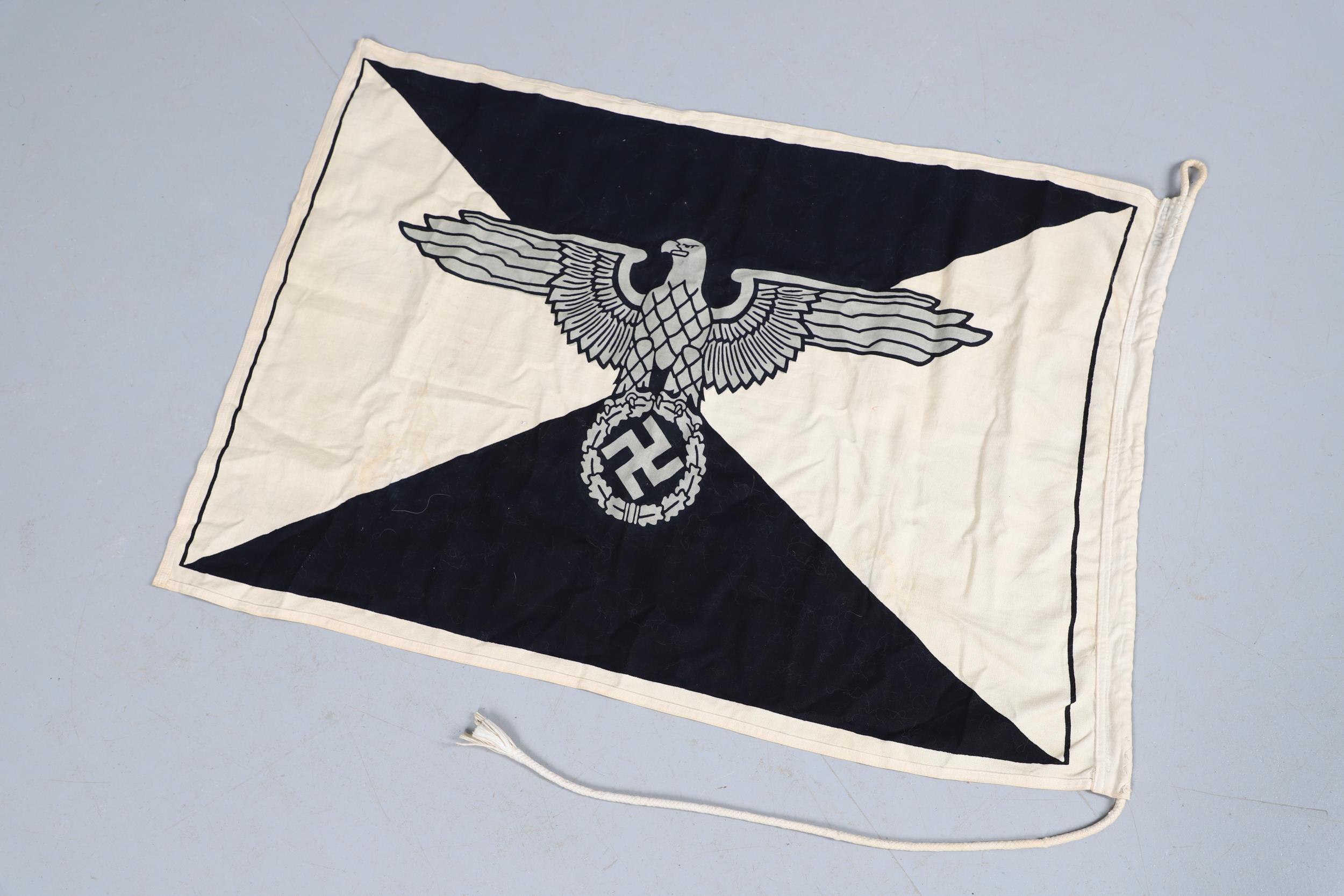 A SECOND WORLD WAR GERMAN WAFFEN SS BARRACK FLAG. - Image 6 of 6