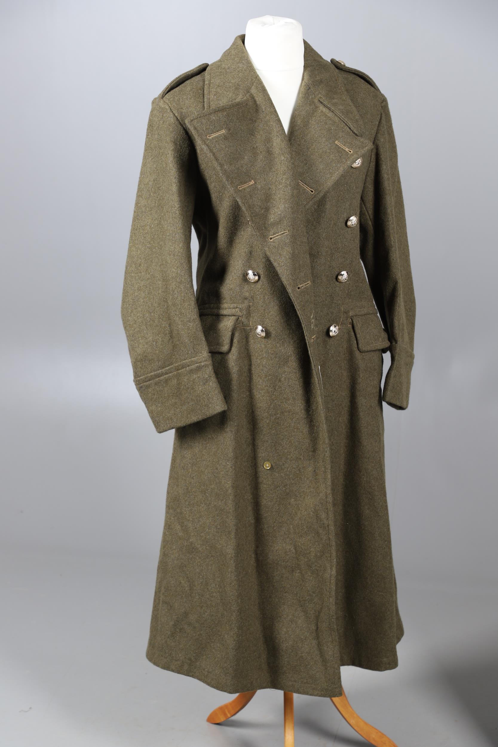 A 1951 PATTERN ARMY GREATCOAT AND A SIMILAR RAF GREATCOAT. - Image 2 of 17