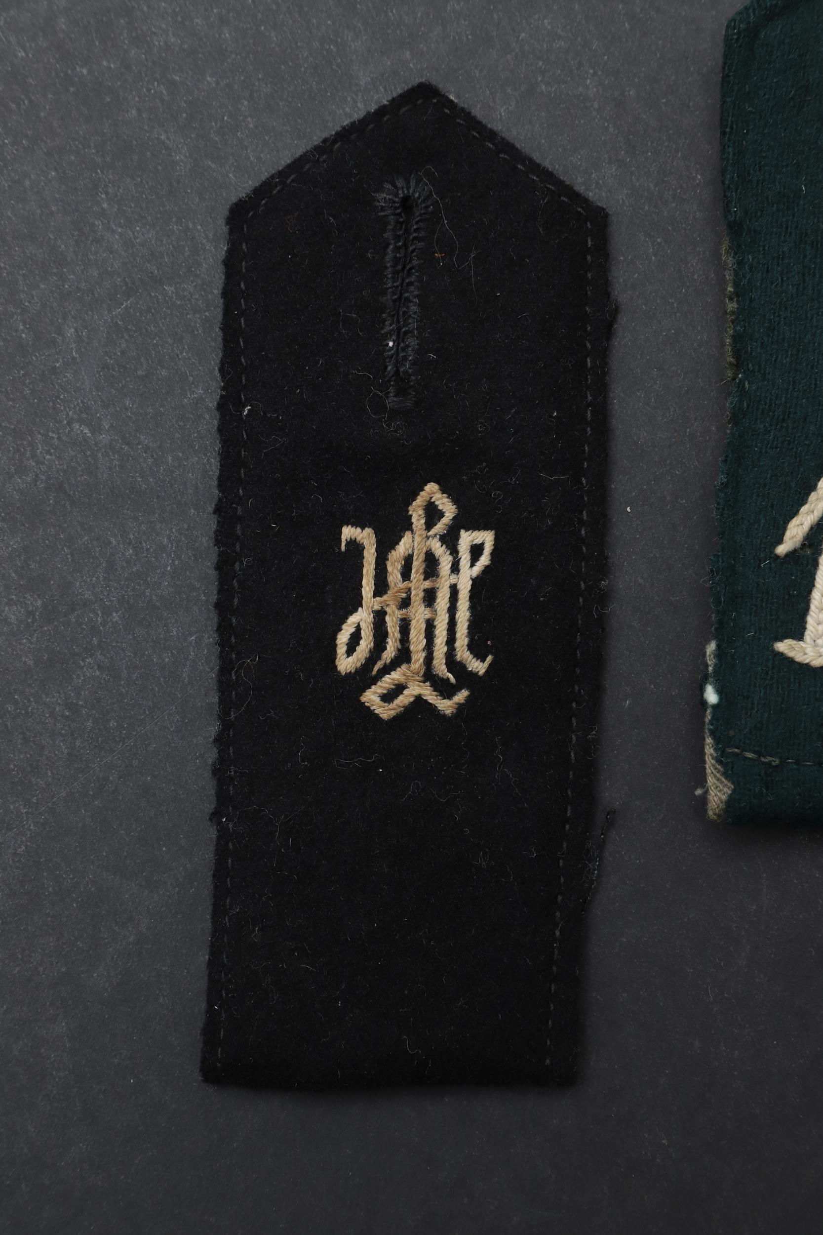 A SECOND WORLD WAR GERMAN WAFFEN-SS SHOULDER STRAP AND ANOTHER SIMILAR. - Image 2 of 4