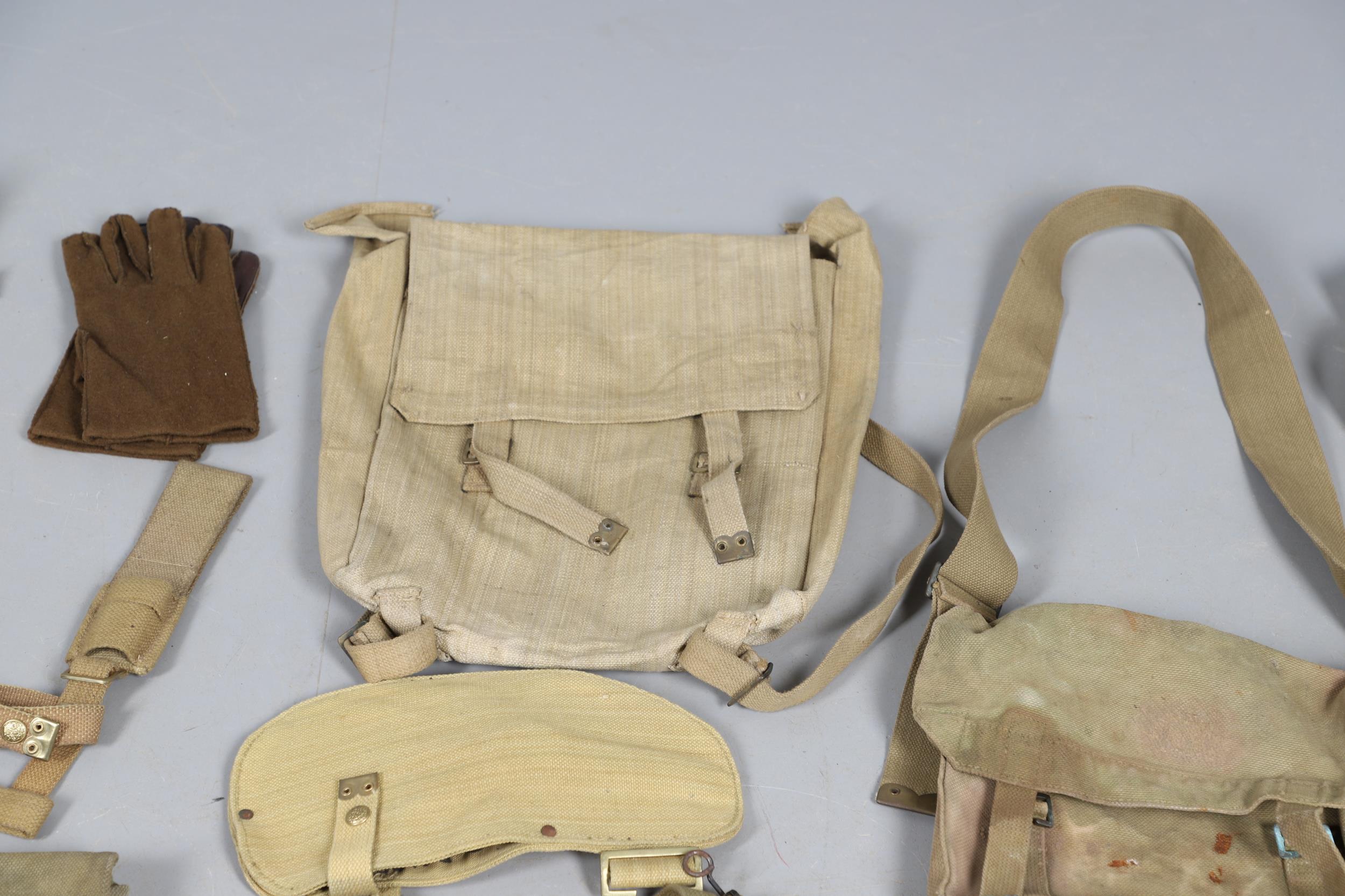 A LARGE COLLECTION OF SECOND WORLD WAR AND LATER WEBBING AND SIMILAR ITEMS. - Image 4 of 27