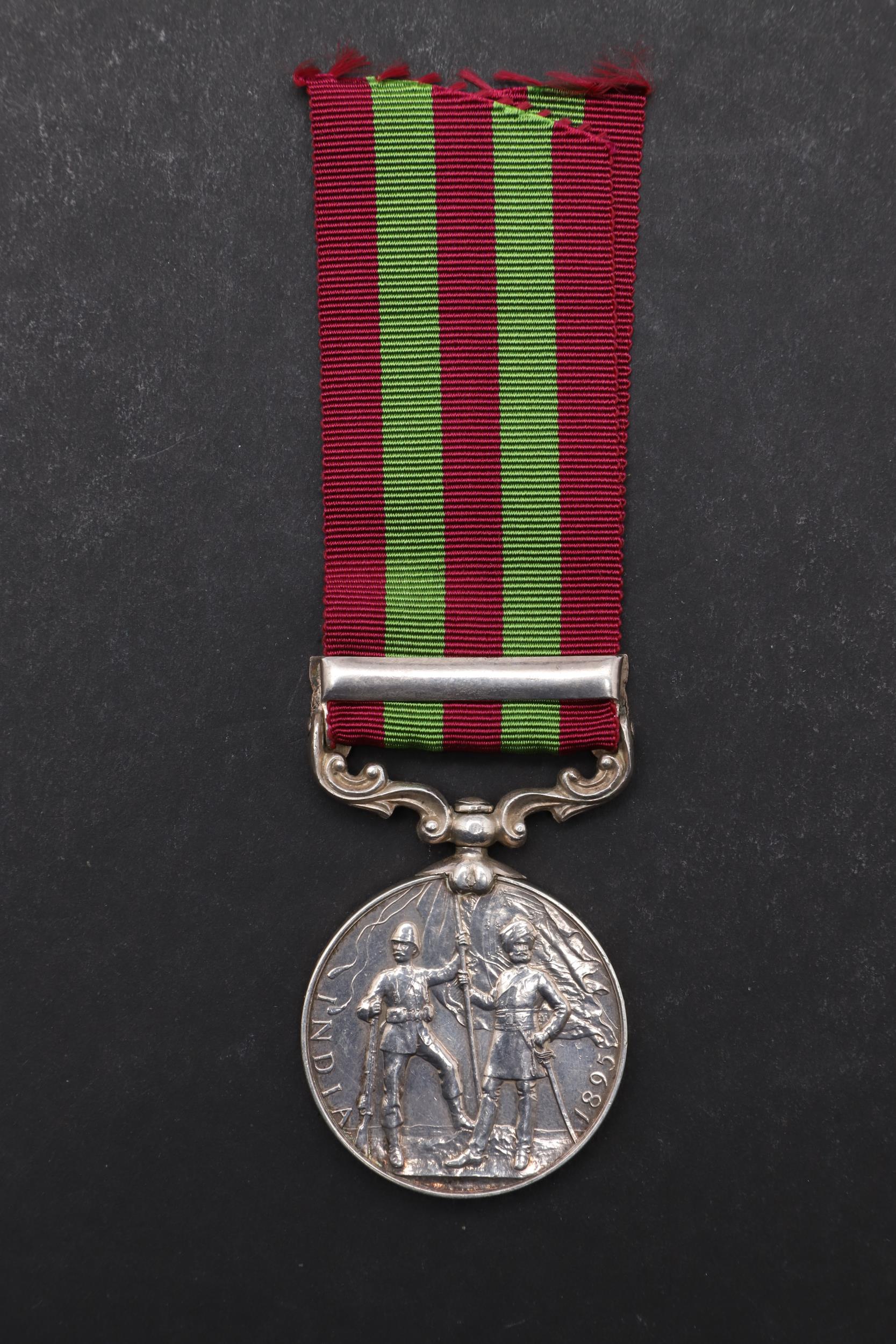 A VICTORIAN INDIA MEDAL 1896 TO THE EATS LANCS REGT. - Image 3 of 6