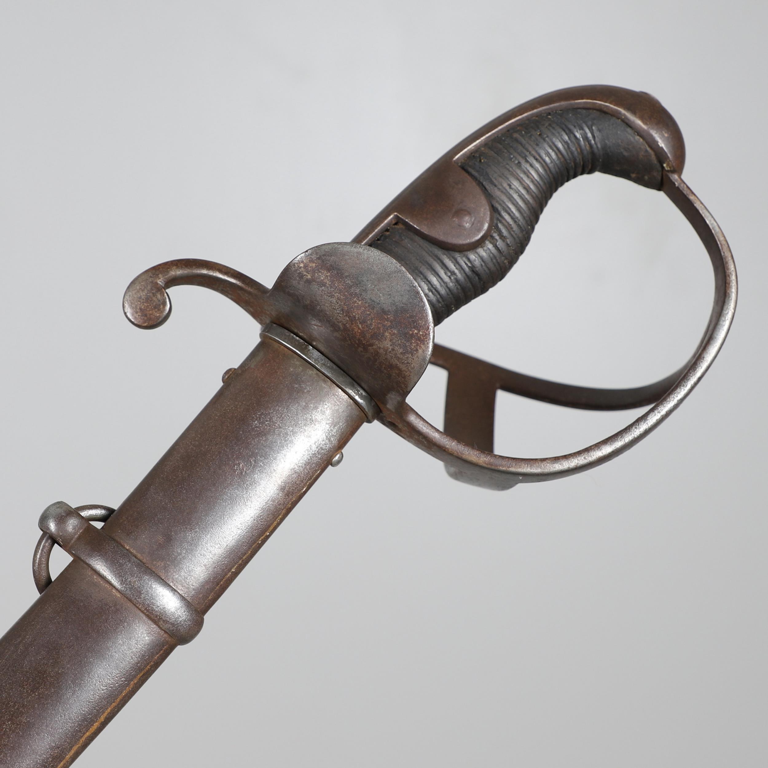 AN UNUSUAL BRITISH CRIMEAN WAR PERIOD ROYAL ENGINEERS DRIVERS SWORD AND SCABBARD. - Image 2 of 13