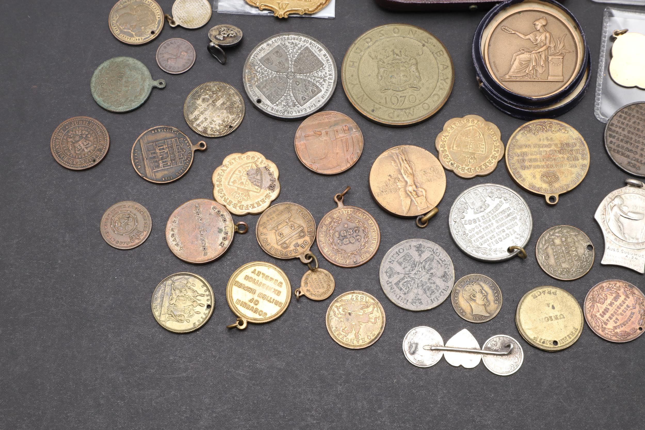 A COLLECTION OF COMMEMORATIVE AND SPORTING MEDALS. - Image 14 of 15