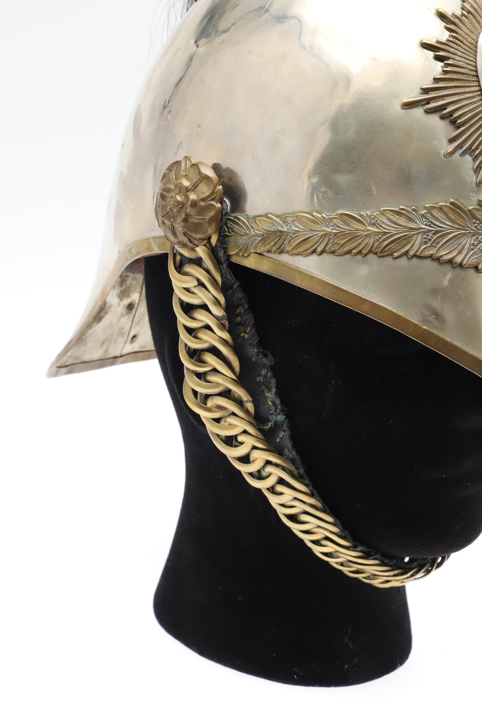 AN 1871 PATTERN HELMET WITH 1ST KING'S DRAGOON GUARDS HELMET PLATE. - Image 7 of 14