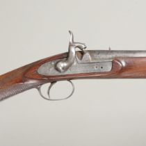 A MID 19TH CENTURY PERCUSSION GUN.