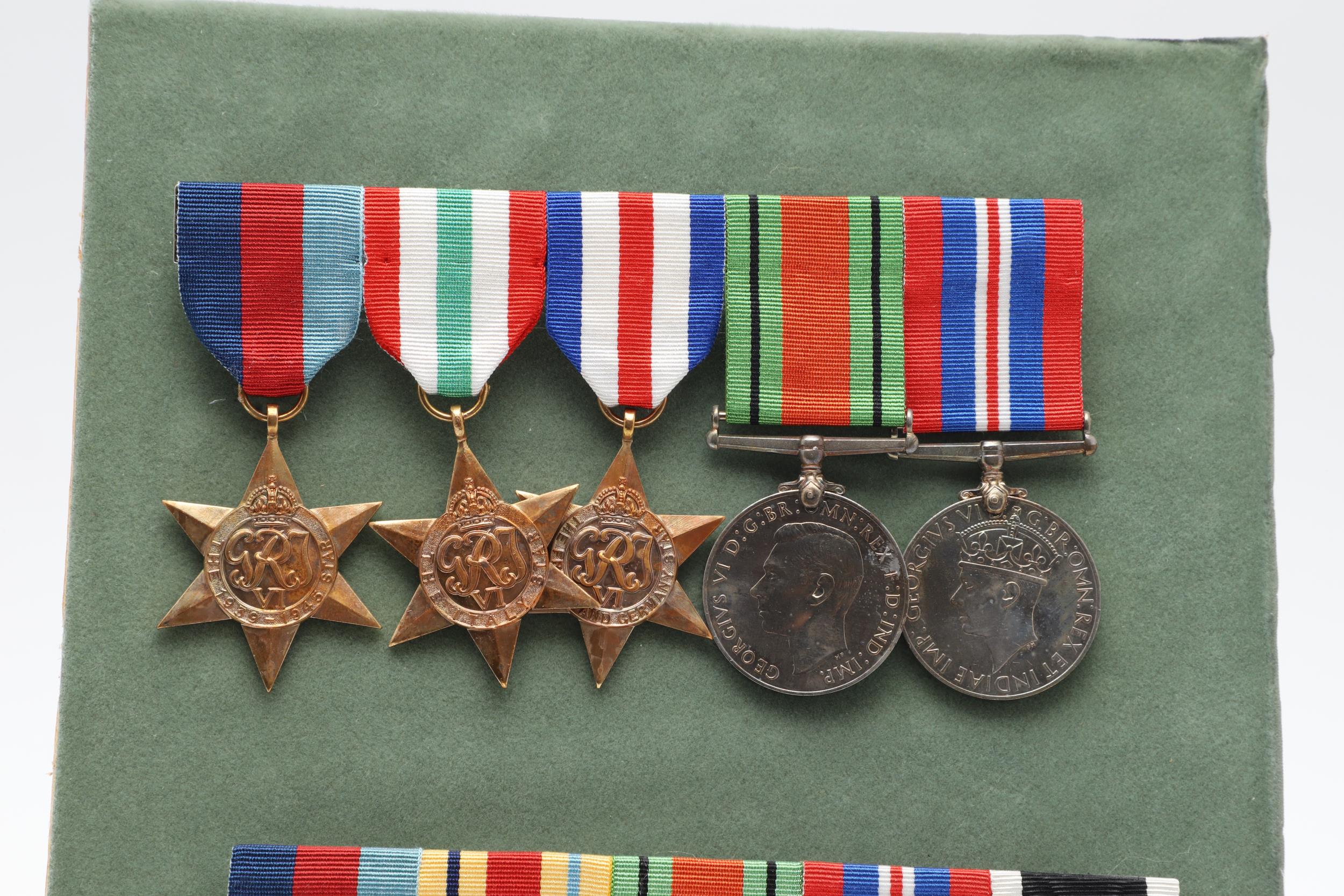 THREE BARS OF SECOND WORLD WAR MEDALS TO INCLUDE A NEW ZEALAND WAR SERVICE GROUP. - Image 2 of 11
