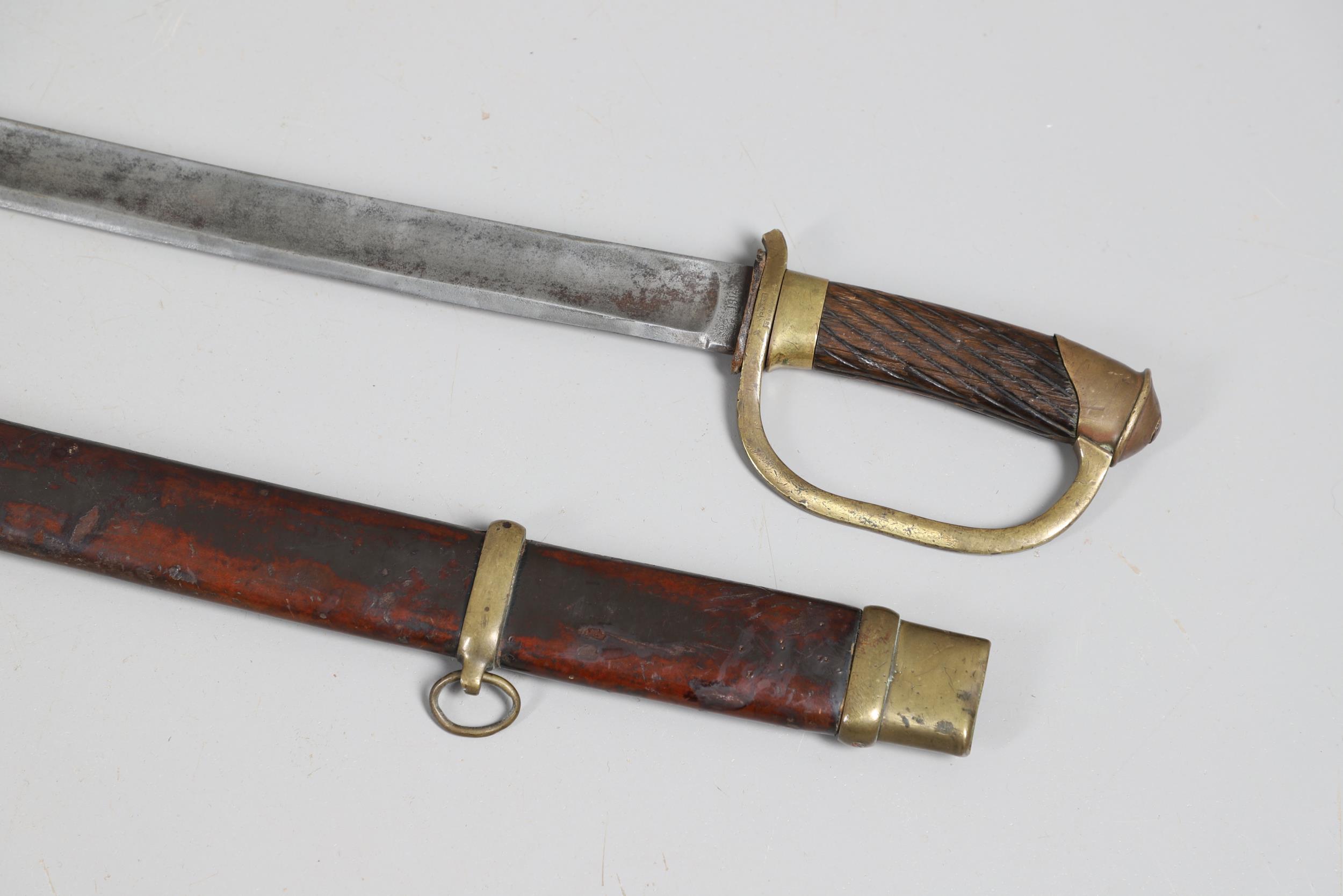 A FIRST WORLD WAR RUSSIAN 1881 PATTERN CAVALRY TROOPER'S SWORD AND SCABBARD. - Image 12 of 13