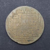 A GEORGE III CALENDAR MEDAL BY CHARLES TWIGG FOR 1795.