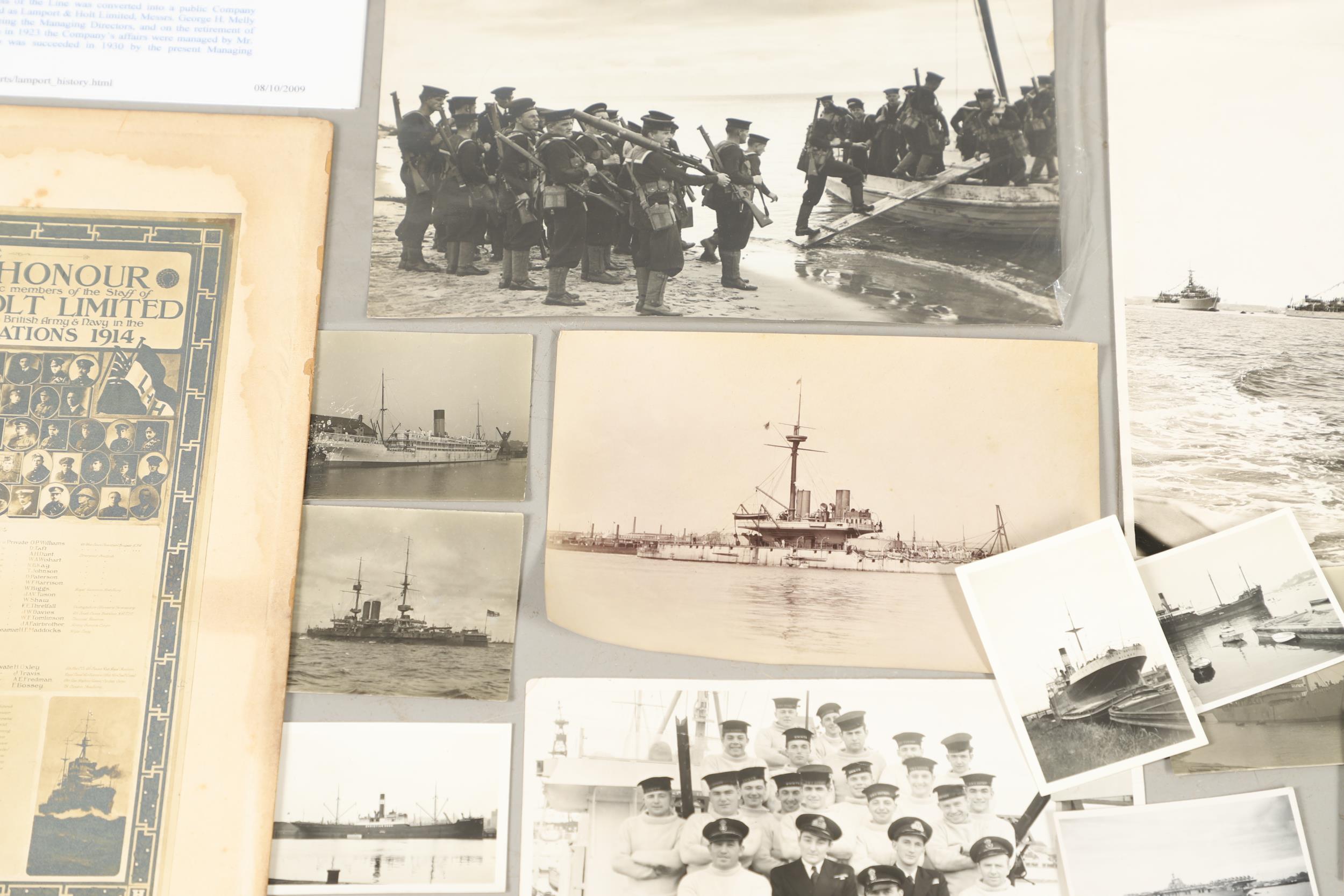 A LARGE AND INTERESTING COLLECTION OF PHOTOGRAPHS OF NAVAL RELATED SUBJECTS. - Image 15 of 22