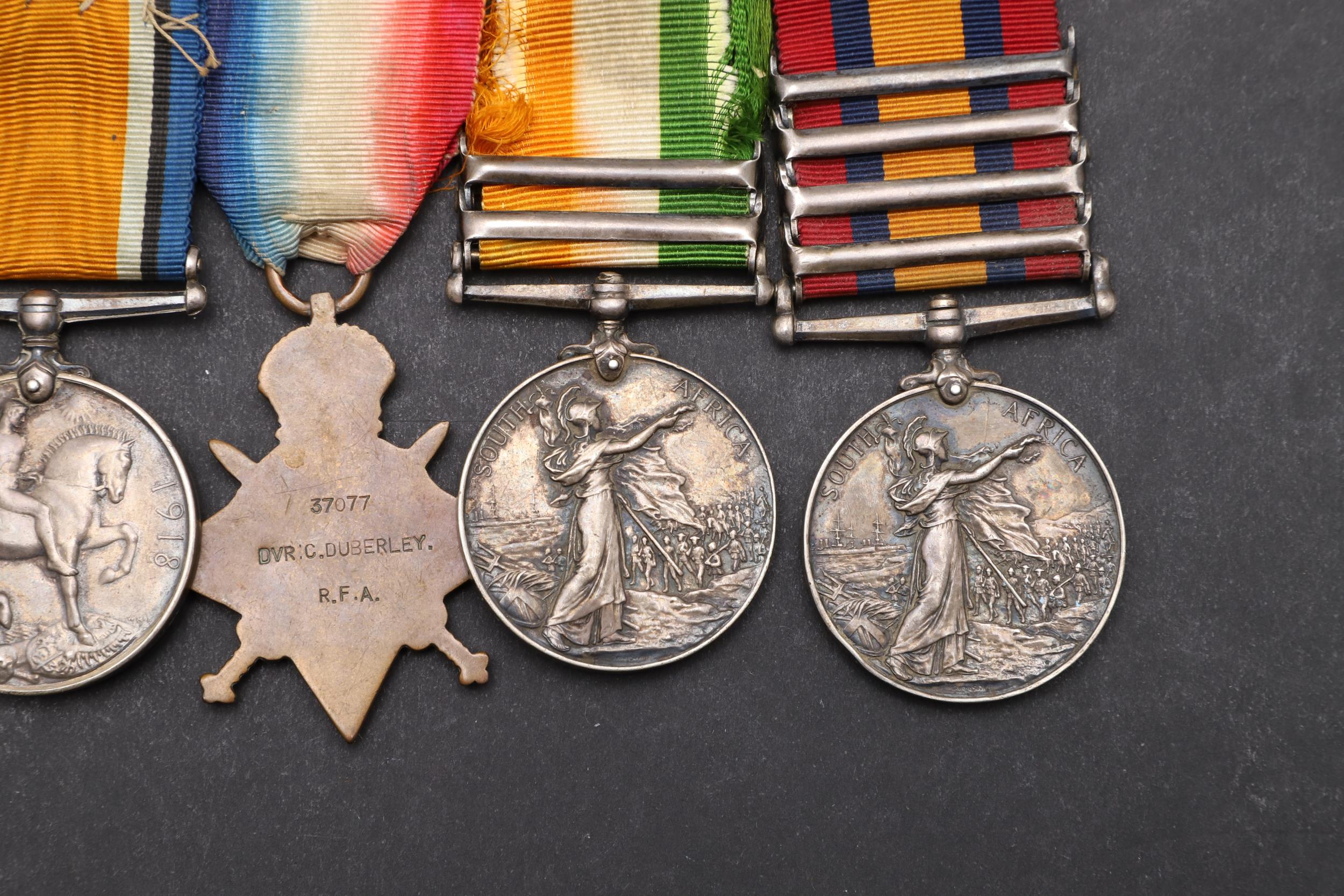 A BOER WAR AND FIRST WORLD WAR GROUP OF FIVE TO THE ROYAL FIELD ARTILLERY. - Image 9 of 12