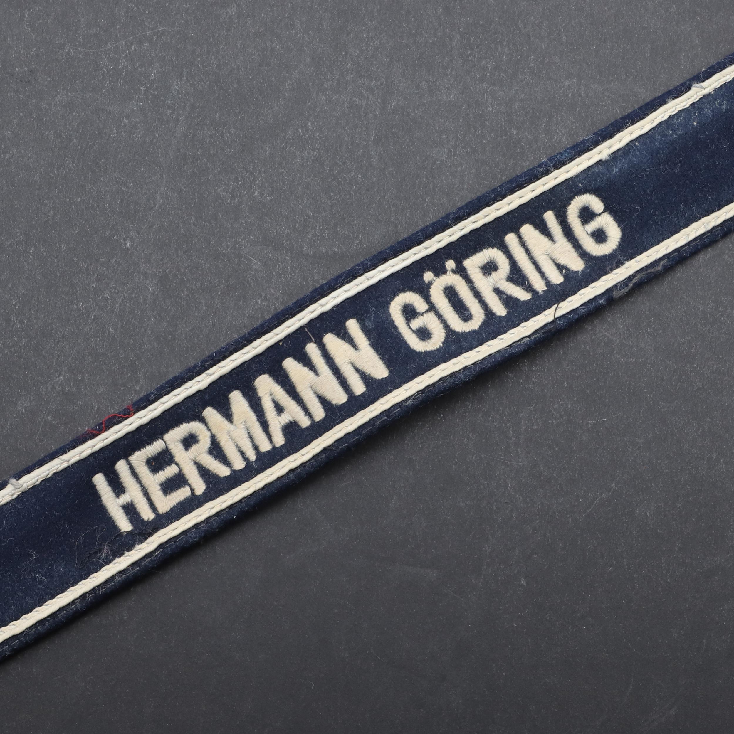 A SECOND WORLD WAR GERMAN LUFTWAFFE 'HERMAN GORING' CUFFBAND.