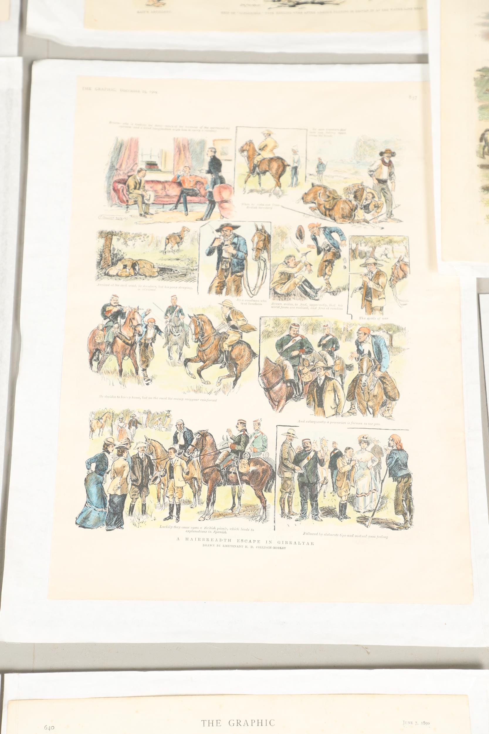 A COLLECTION OF VICTORIAN COLOURED PRINTS OF MILITARY SUBJECTS RELATING TO GIBRALTAR. - Bild 10 aus 20