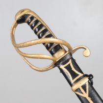 AN 1822 PATTERN LIGHT CAVALRY OFFICER'S SWORD BY BARLOW OF LONDON.