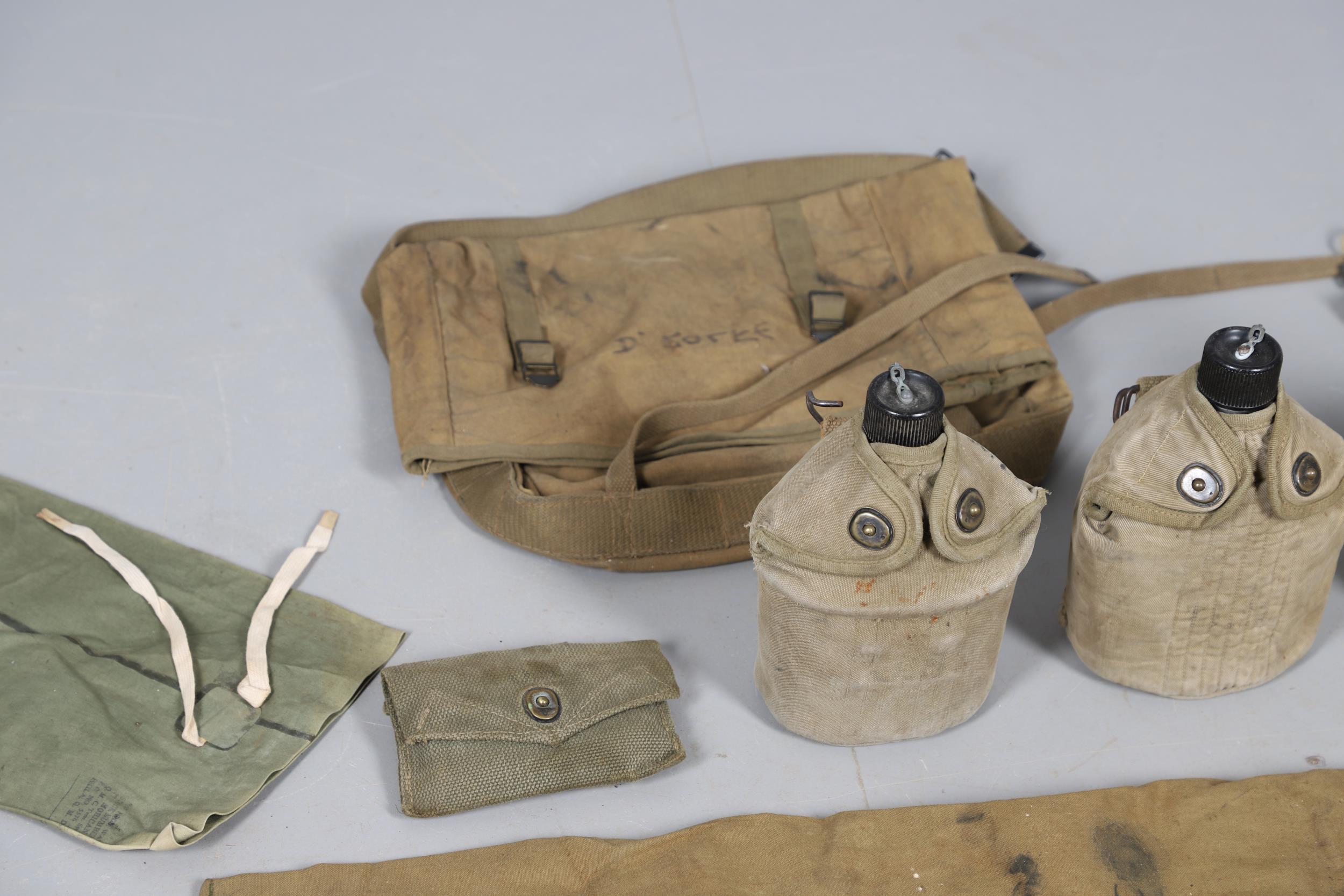 A COLLECTION OF SECOND WORLD WAR AND LATER AMERICAN WEBBING AND SIMILAR ITEMS. - Image 18 of 29