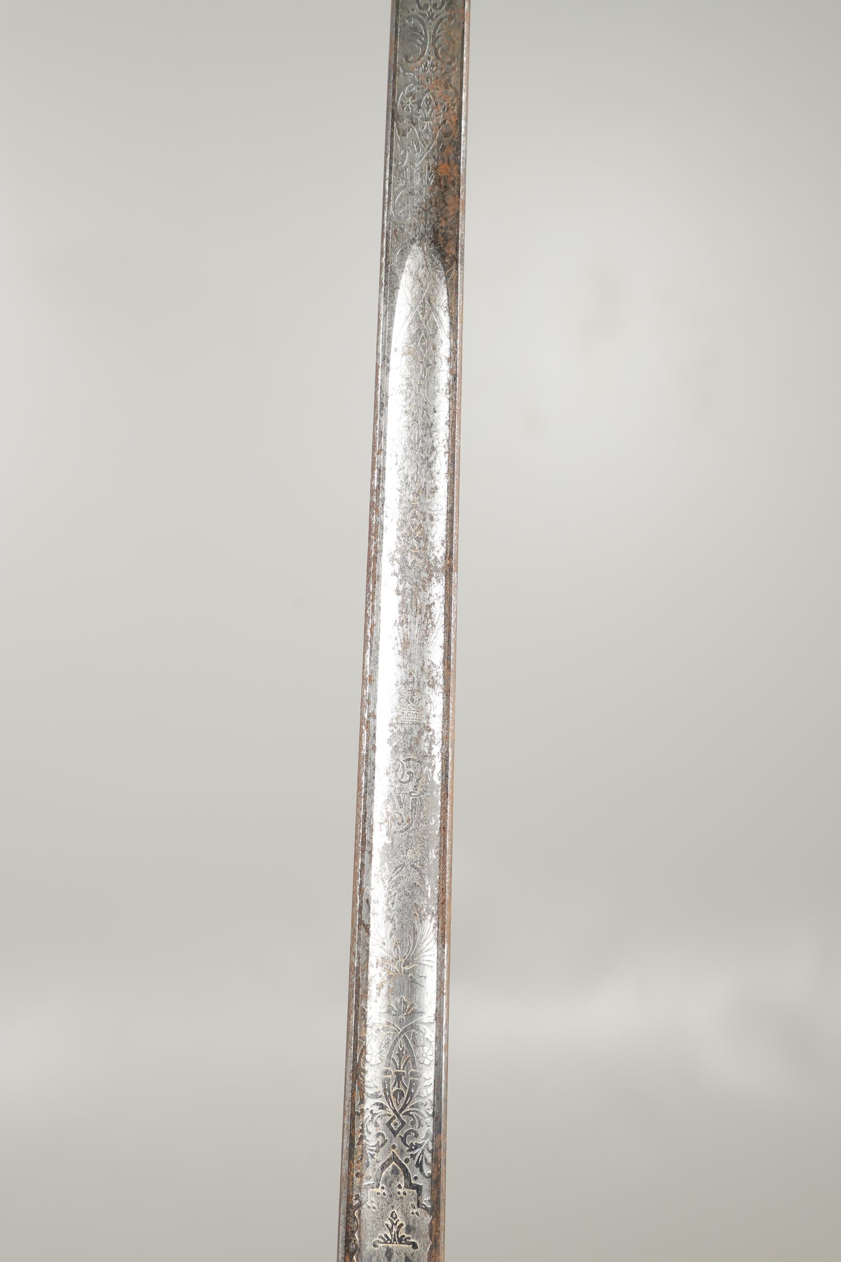 A ROYAL FUSILIERS 1897 PATTERN SWORD AND SCABBARD. - Image 10 of 14