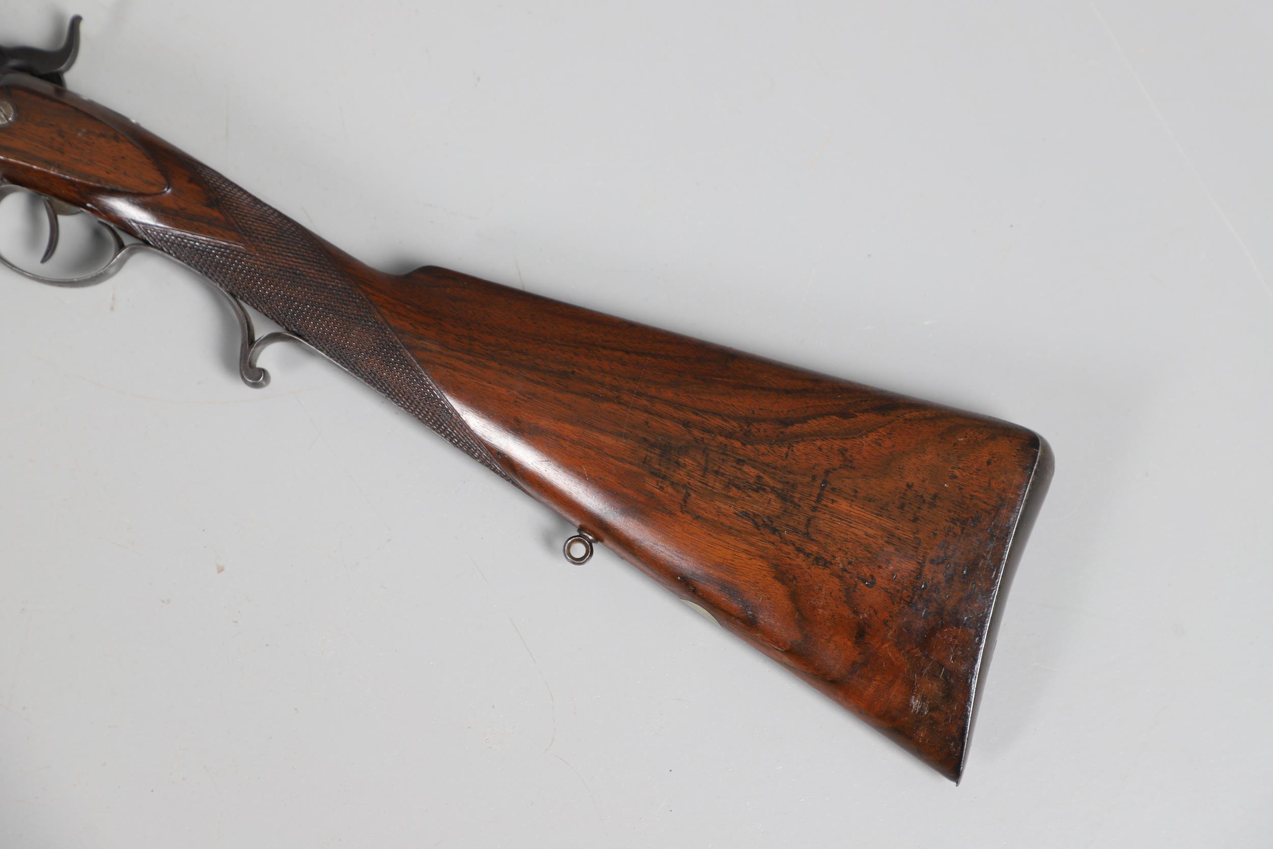 A FINE SCOTTISH PERCUSSION DEER RIFLE BY PATON AND WALSH OF PERTH. - Image 15 of 15
