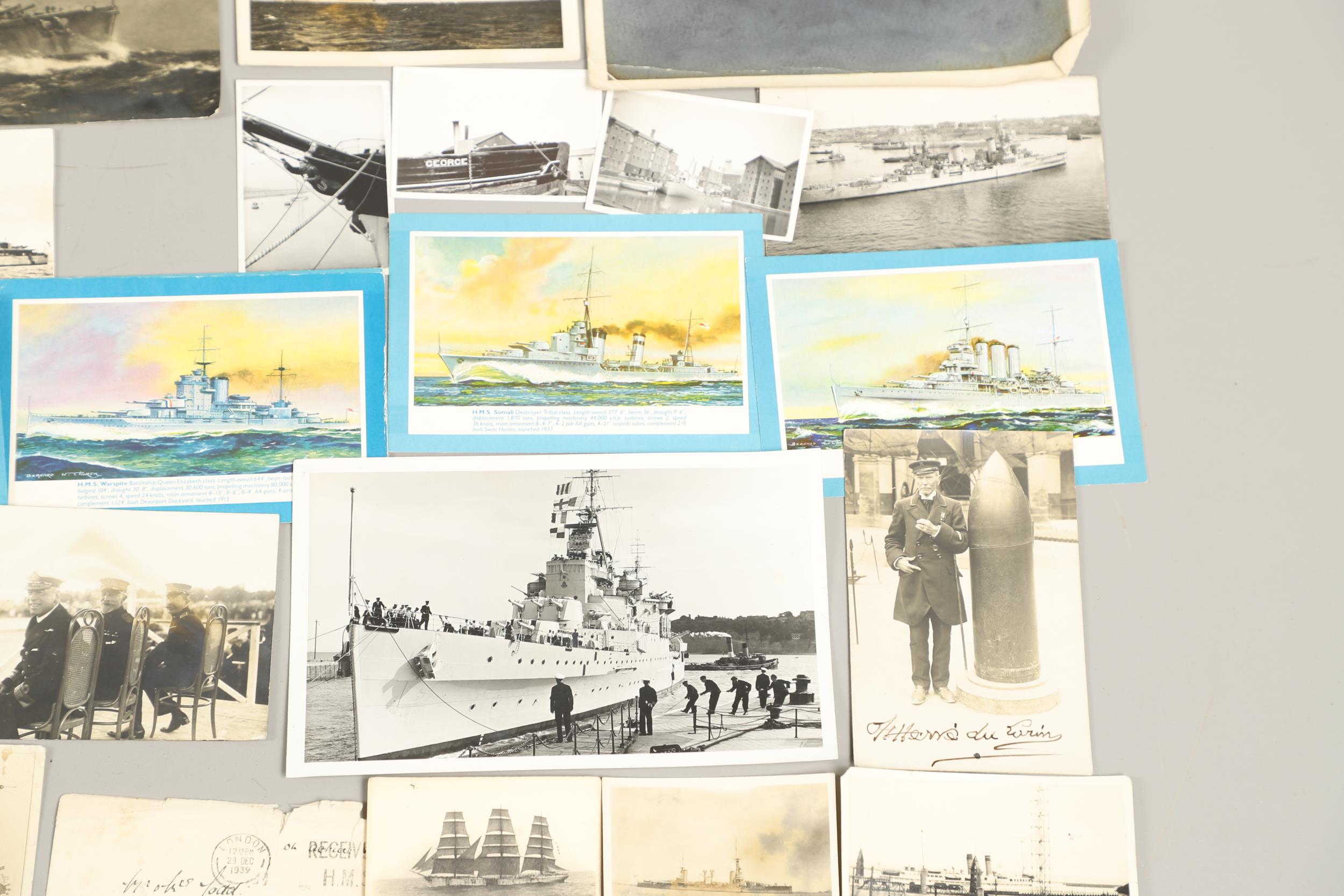 A LARGE AND INTERESTING COLLECTION OF PHOTOGRAPHS OF NAVAL RELATED SUBJECTS. - Image 9 of 22