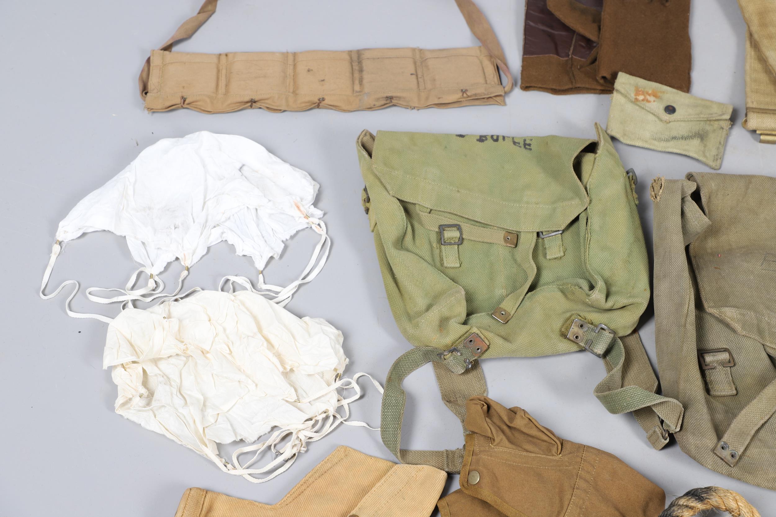 A LARGE COLLECTION OF SECOND WORLD WAR AND LATER WEBBING AND SIMILAR ITEMS. - Image 13 of 27