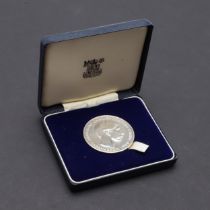 KING CHARLES III INVESTITURE SILVER MEDAL, 1969.