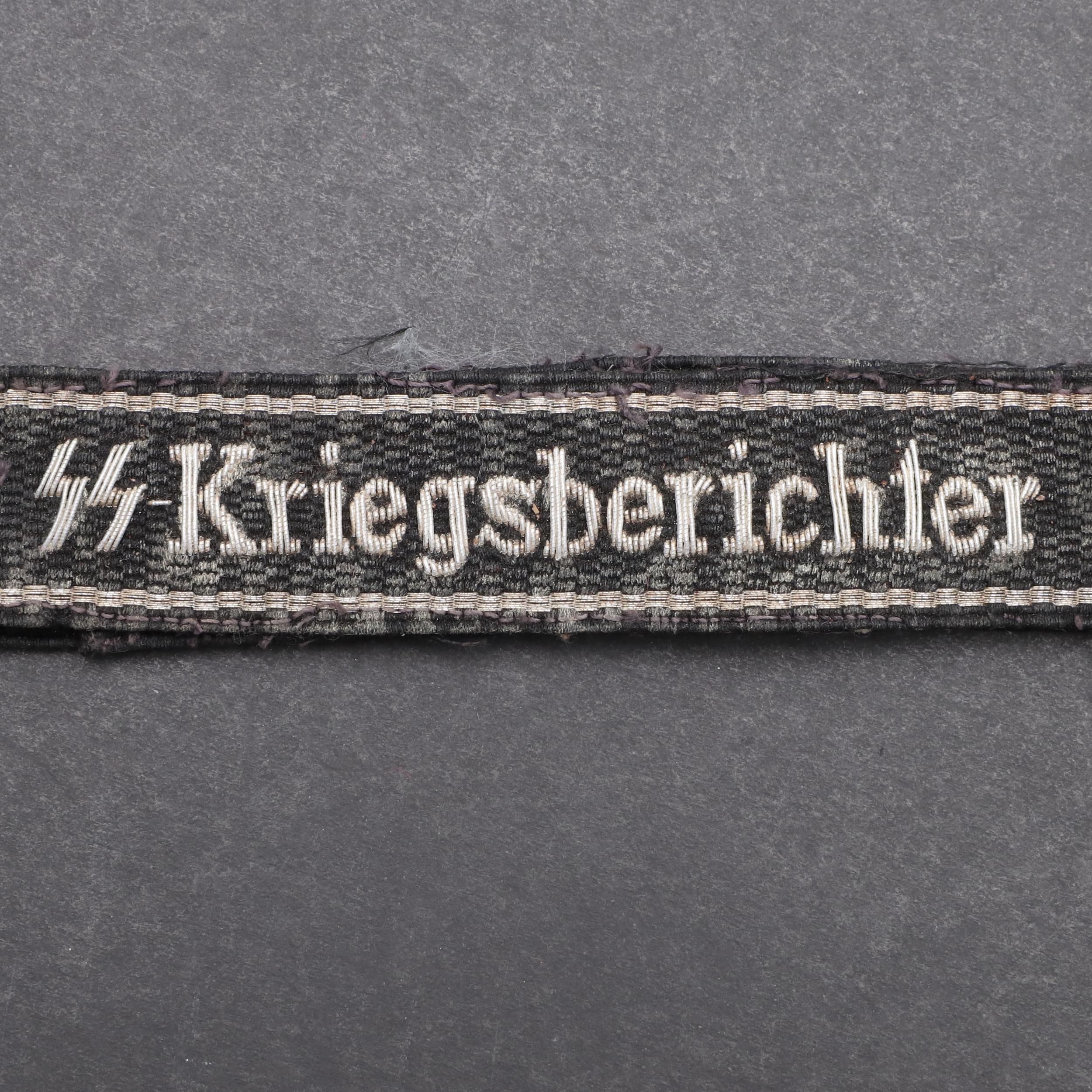 A SECOND WORLD WAR WAFFEN-SS OFFICER'S 'KRIEGSBERICHTER' CUFFBAND. - Image 2 of 6