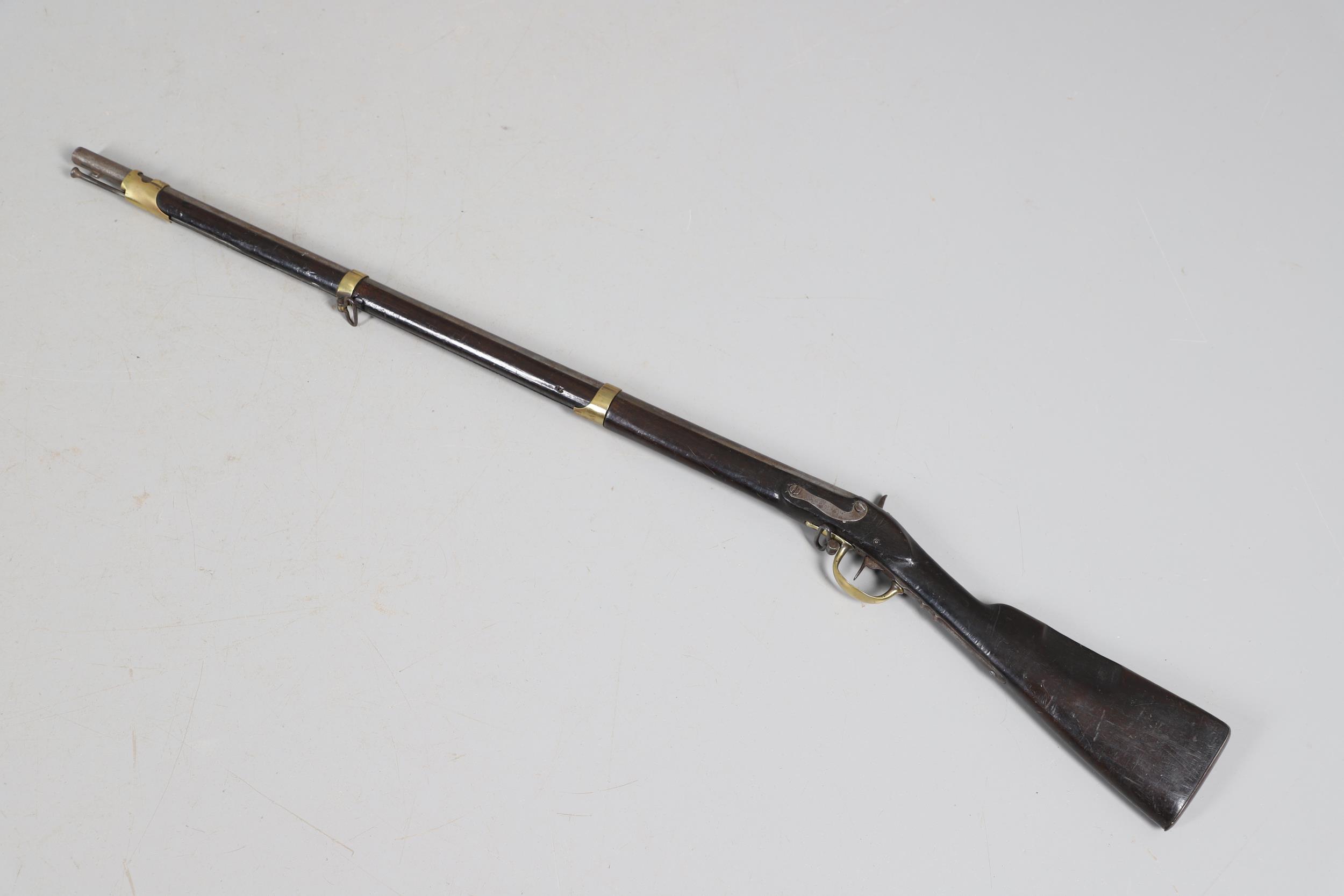 AN UNUSUAL MID 19TH CENTURY BAVARIAN ROYAL ARMY CADET'S PERCUSSION MUSKET. - Image 9 of 13