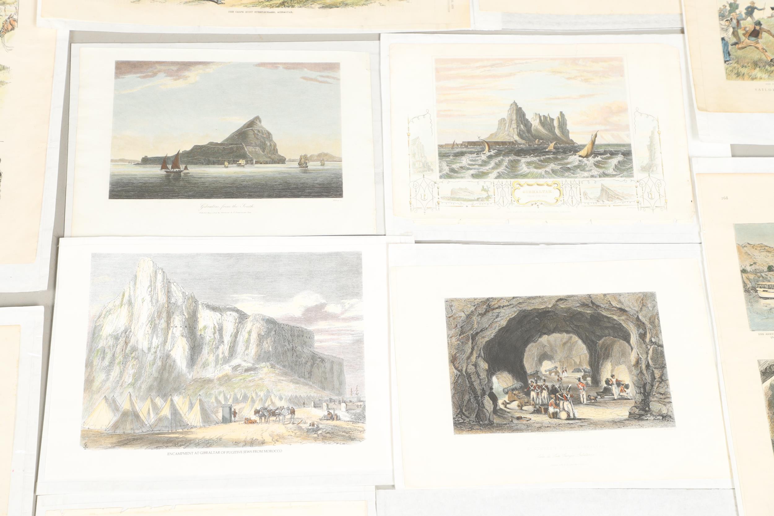 A COLLECTION OF VICTORIAN COLOURED PRINTS OF MILITARY SUBJECTS RELATING TO GIBRALTAR. - Bild 17 aus 20