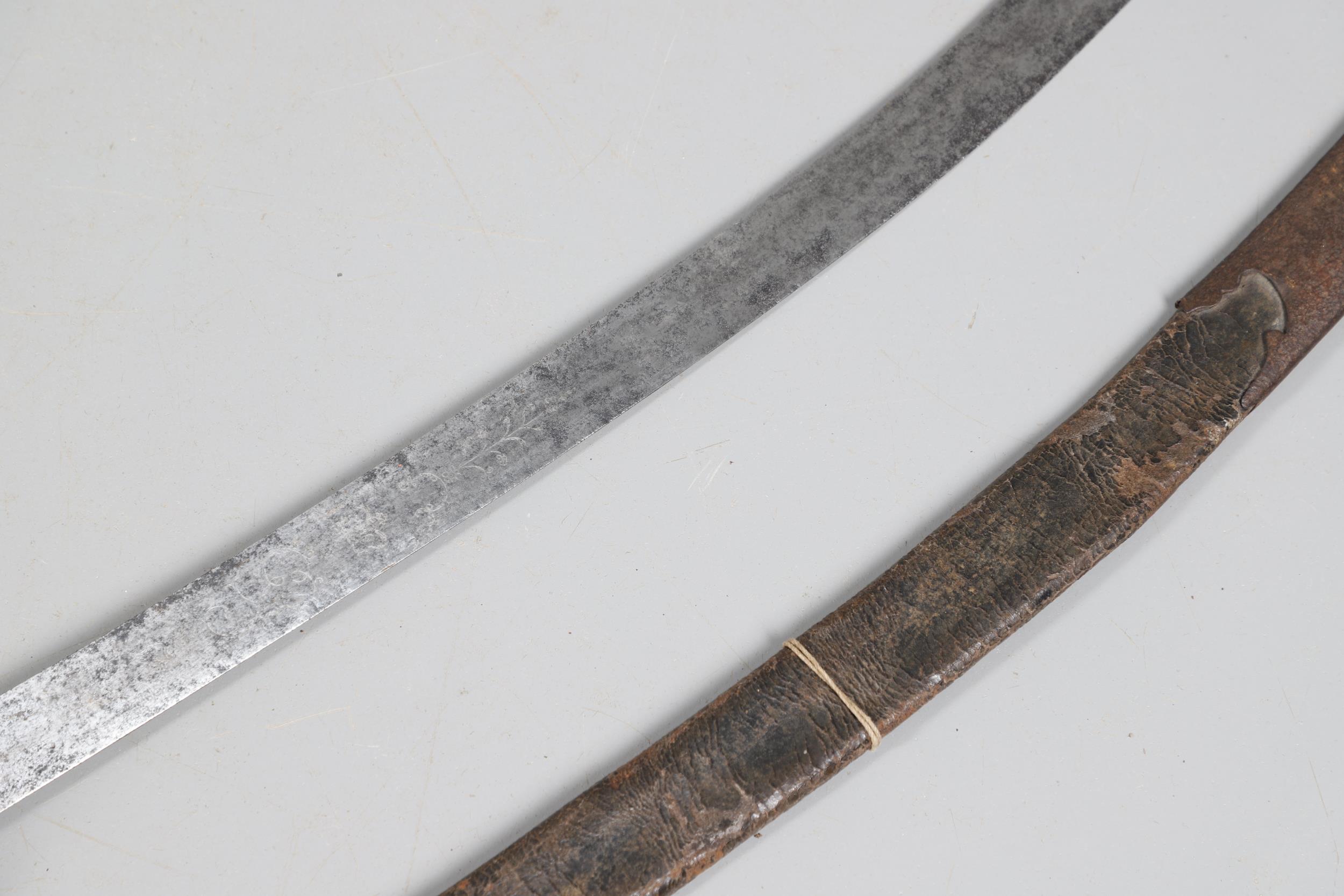 A 1796 PATTERN LIGHT CAVALRY OFFICER'S SWORD AND SCABBARD. - Image 6 of 12
