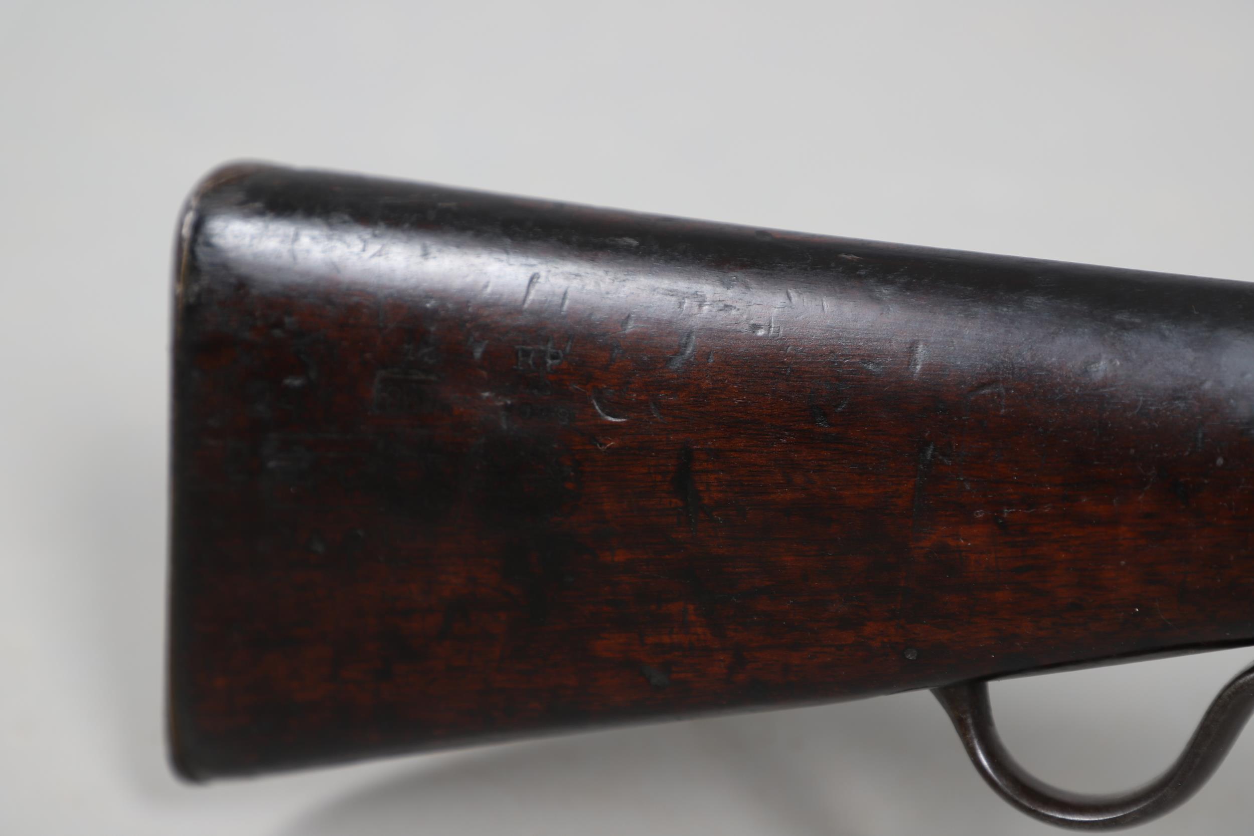 AN ENFIELD MARTINI HENRY MARK IV MILITARY RIFLE. - Image 14 of 21