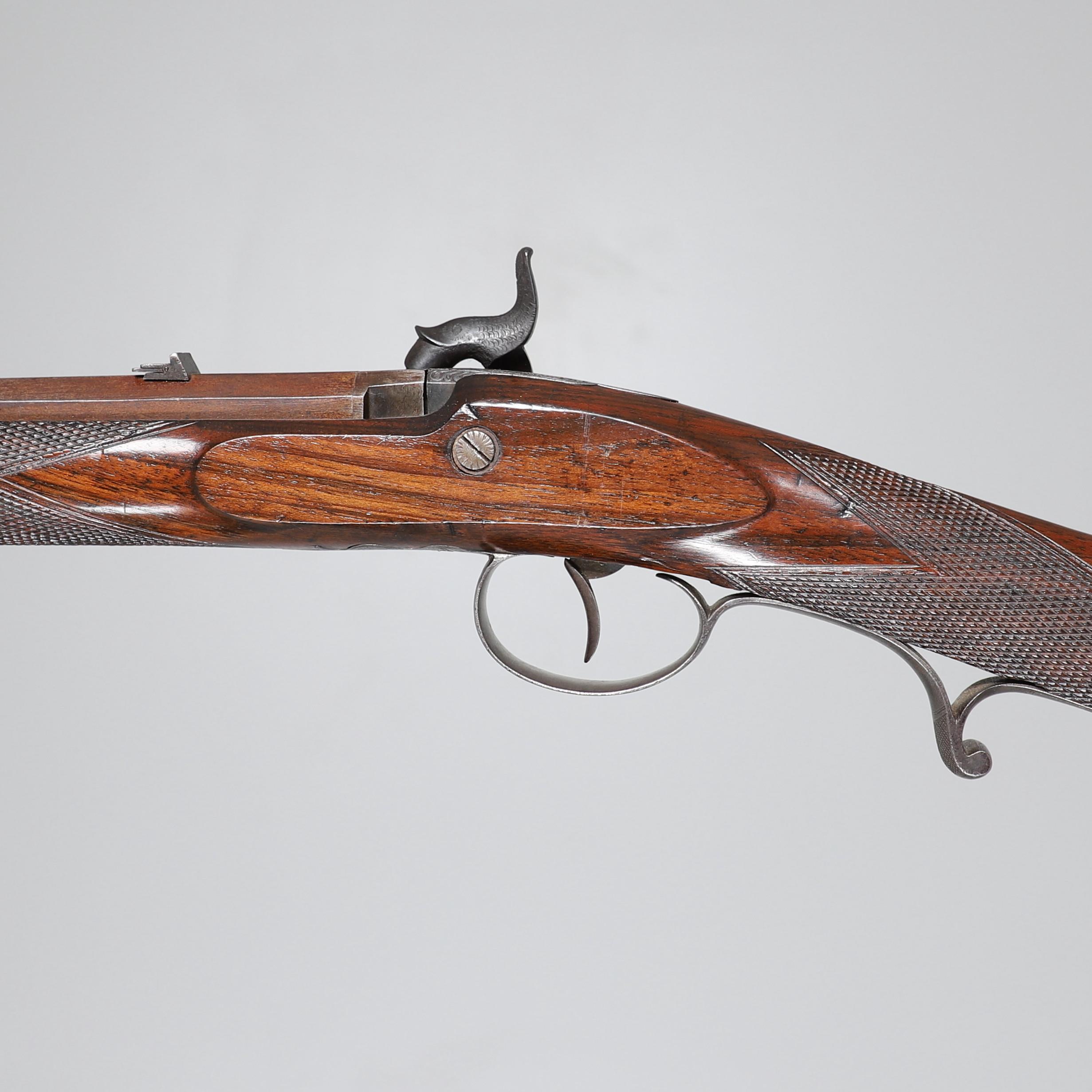 A FINE SCOTTISH PERCUSSION DEER RIFLE BY PATON AND WALSH OF PERTH. - Image 2 of 15