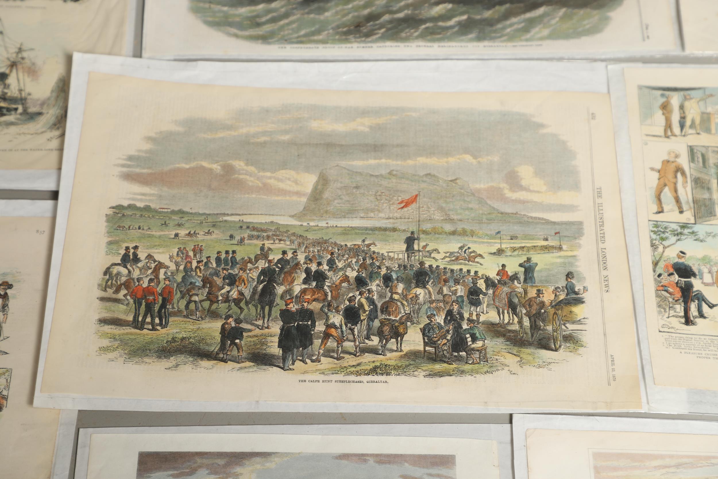 A COLLECTION OF VICTORIAN COLOURED PRINTS OF MILITARY SUBJECTS RELATING TO GIBRALTAR. - Bild 15 aus 20