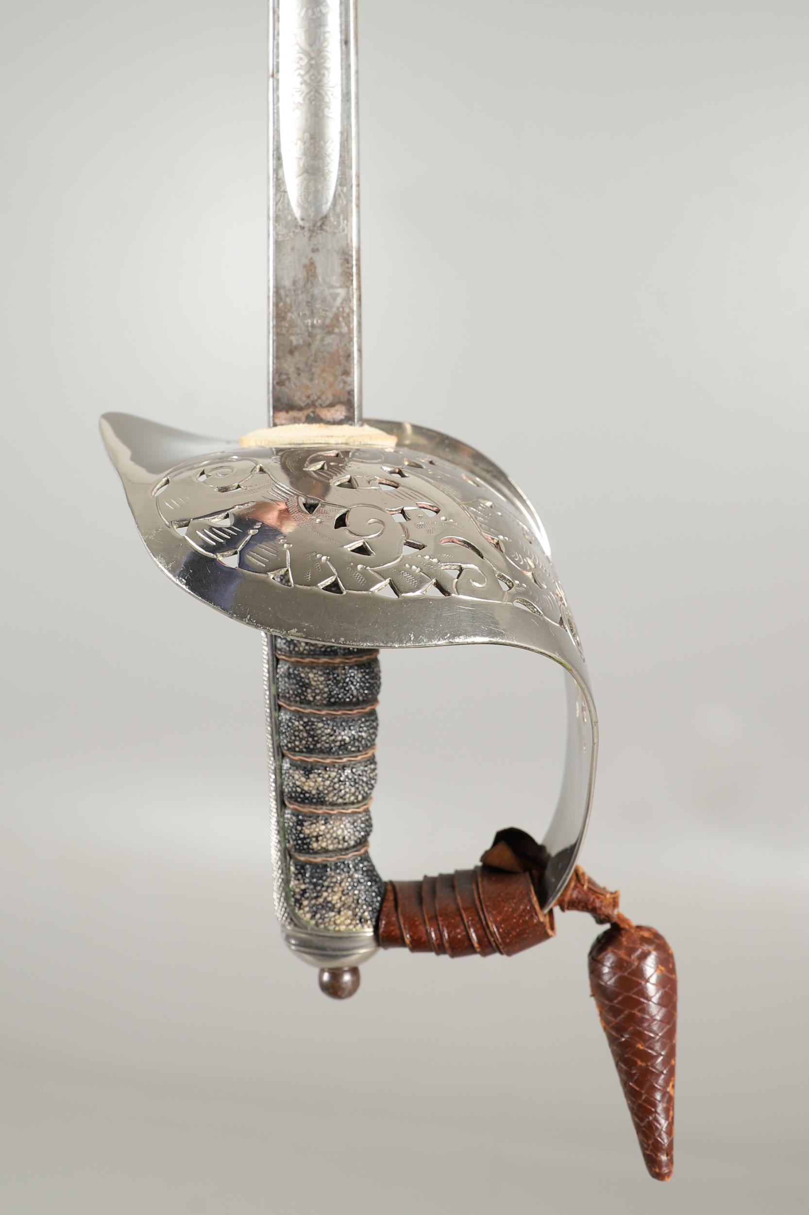 A ROYAL FUSILIERS 1897 PATTERN SWORD AND SCABBARD. - Image 4 of 14