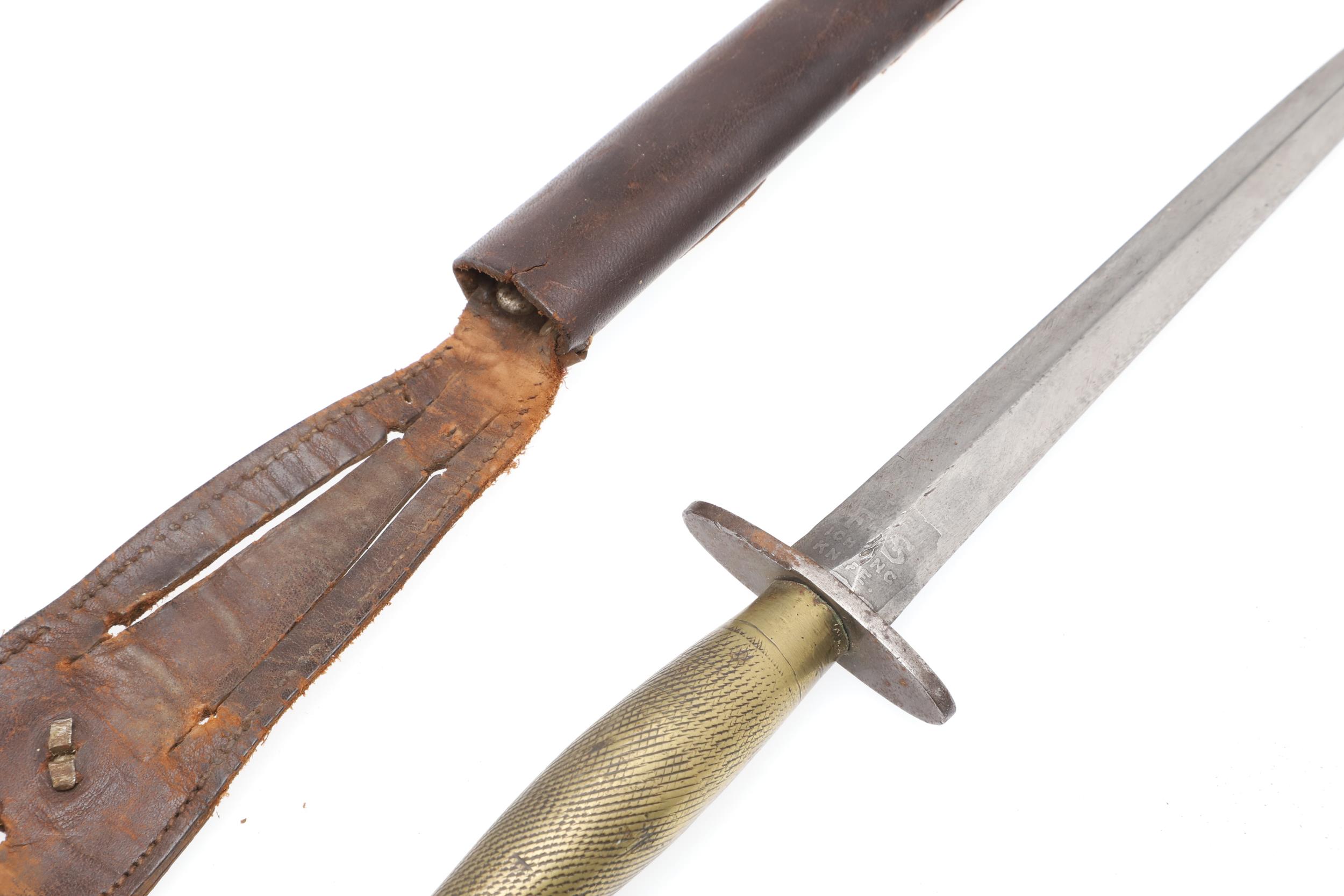 A WILKINSON SWORD FAIRBAIRN SYKES FIGHTING KNIFE. SIMILAR TO SECOND PATTERN. - Image 3 of 10