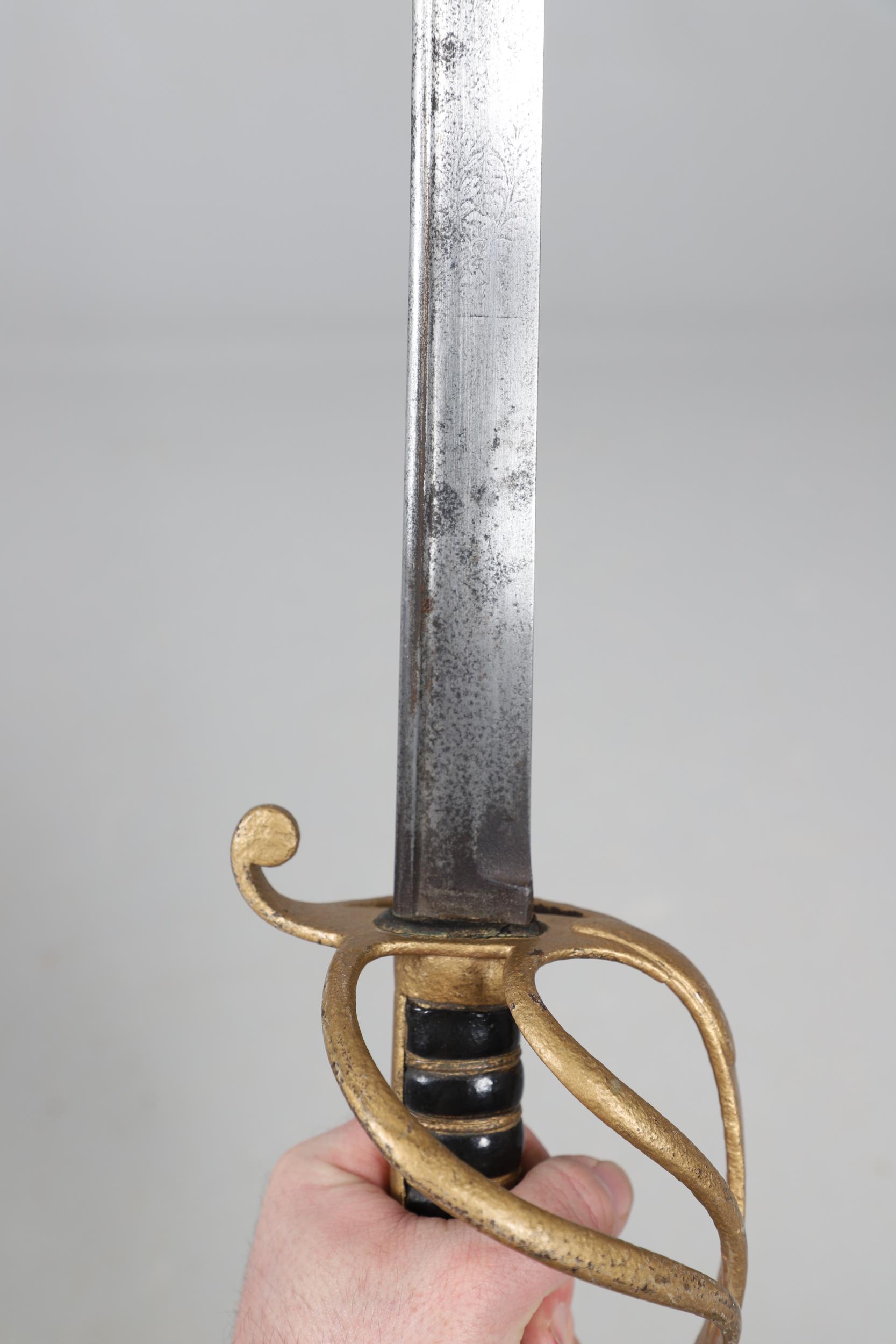 AN 1822 PATTERN LIGHT CAVALRY OFFICER'S SWORD BY BARLOW OF LONDON. - Image 3 of 14